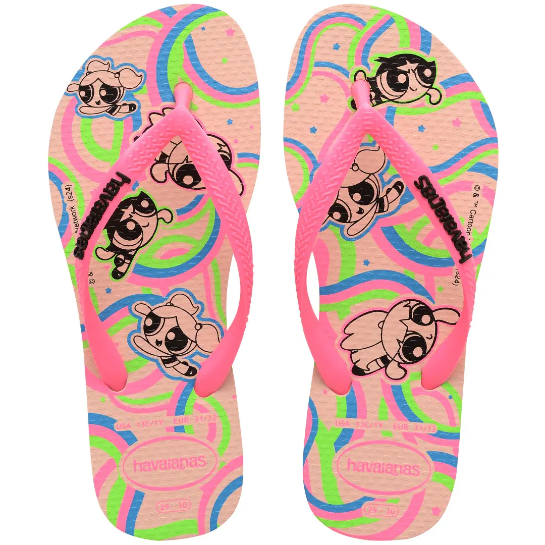 7909989496008 - Flip-Flops Mädchen Slim Powerpuff