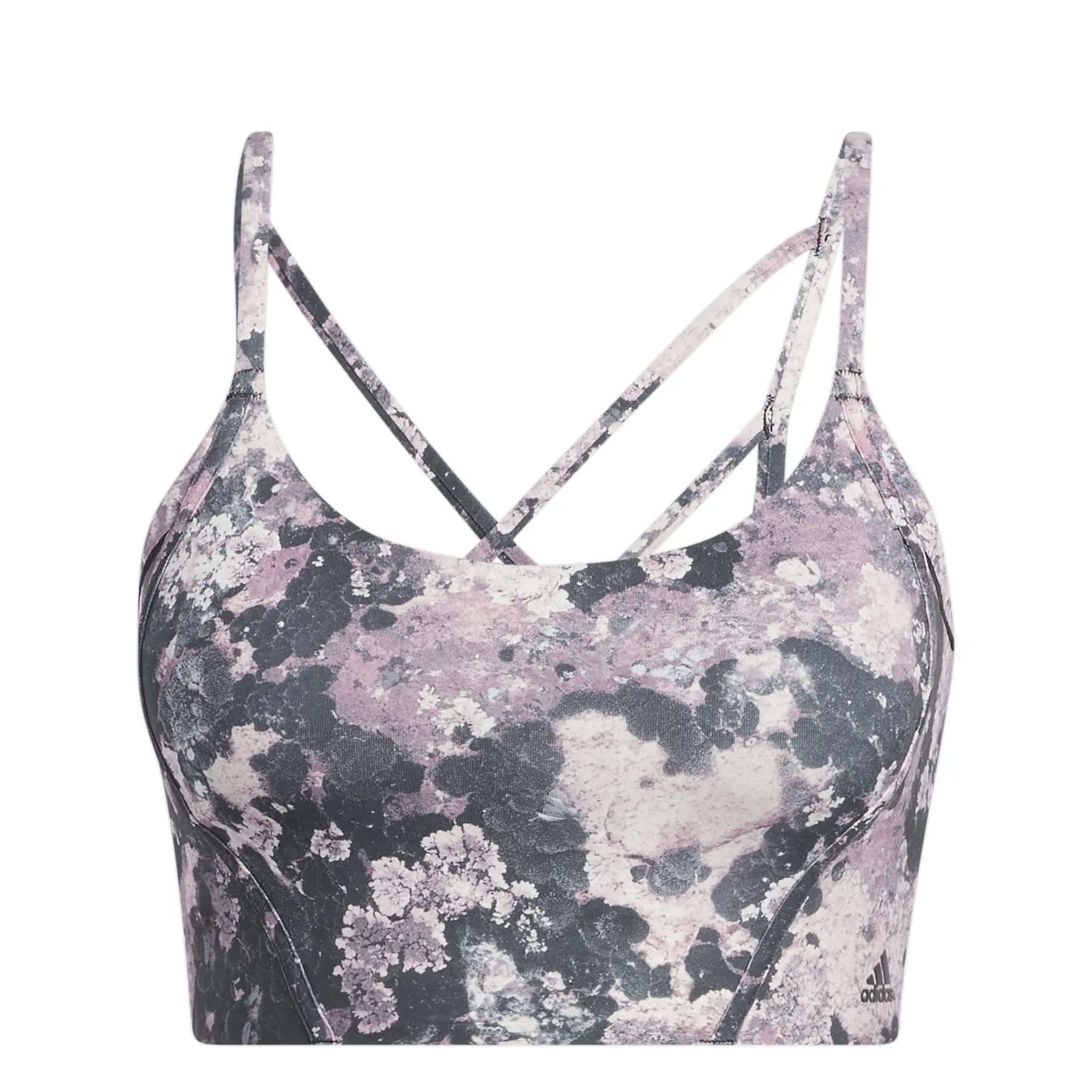 Damen-BH adidas Yoga Light-Support Long Line Graphic