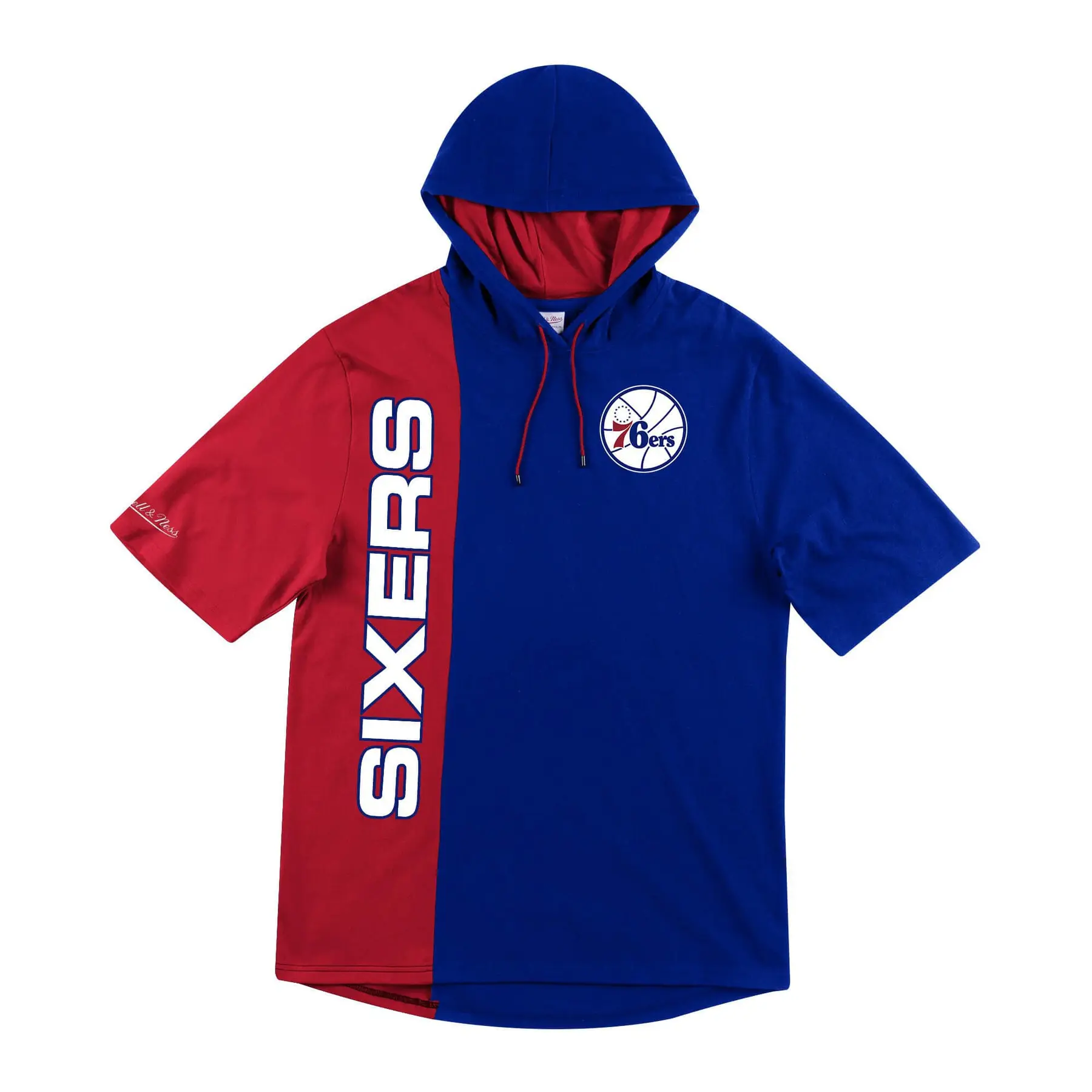 0697589865054 - Kurzarm-Kapuzenpulli Philadelphia 76ers split