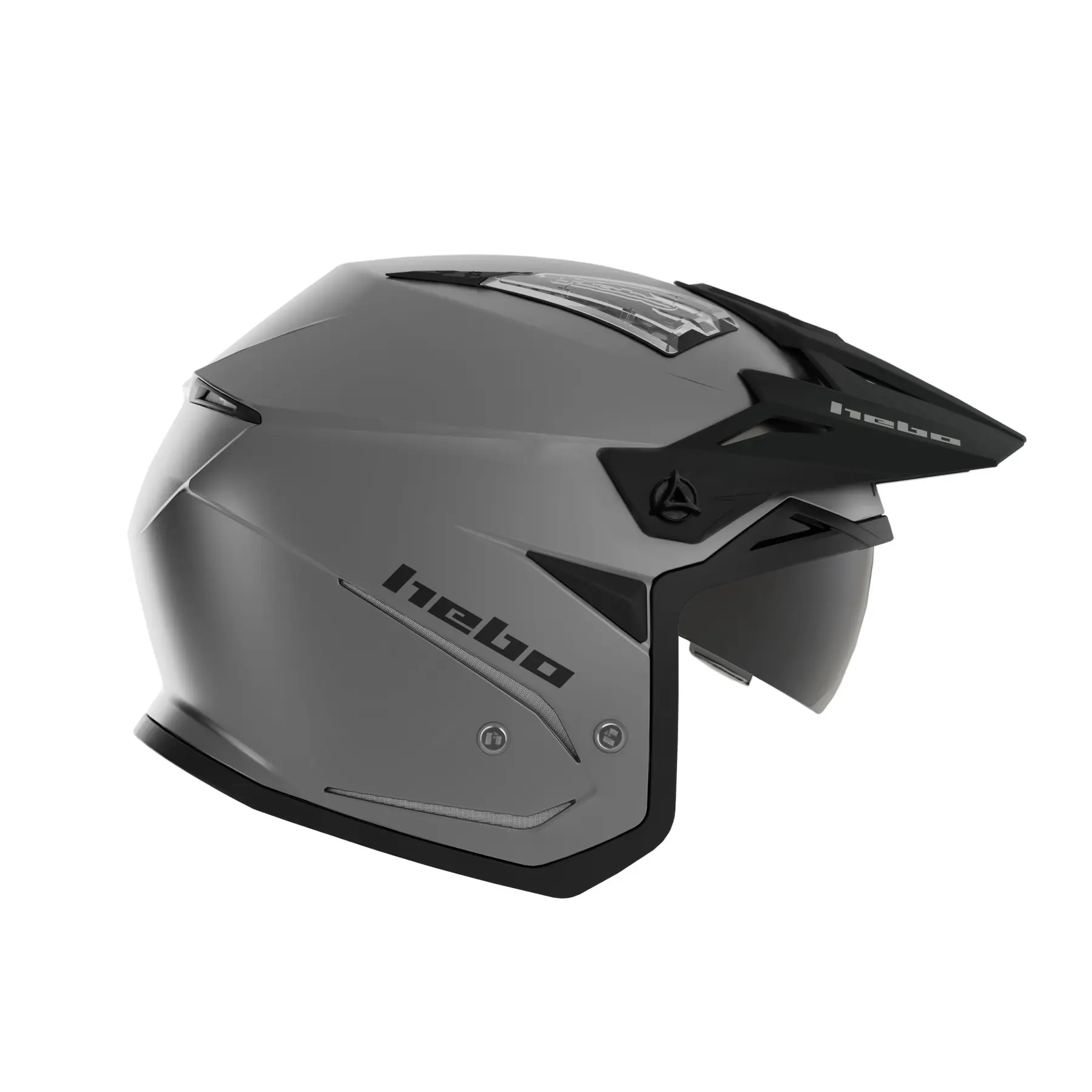 Motorrad Trialhelm mit Visier Hebo HTR -P01 V6 Mono Duo Mate