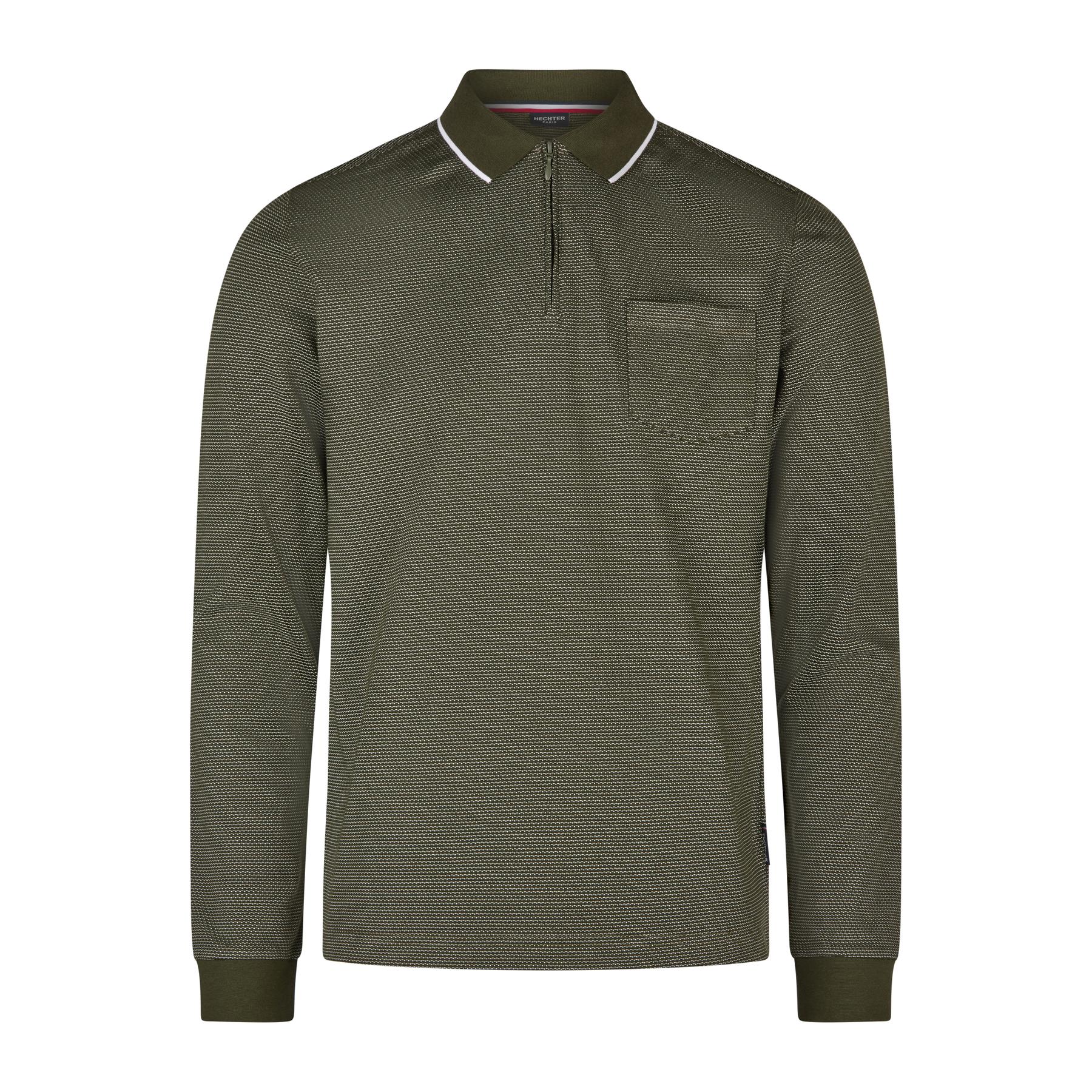 4062223663413 - Polo-Shirt mit langen Ärmeln aus Jersey Hechter