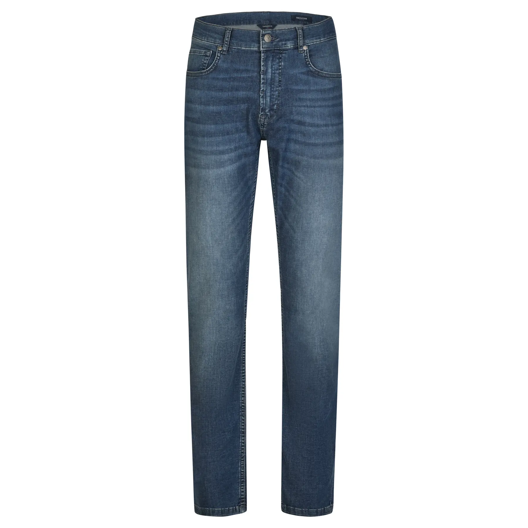 Tapered Jeans met moderne essentials Hechter