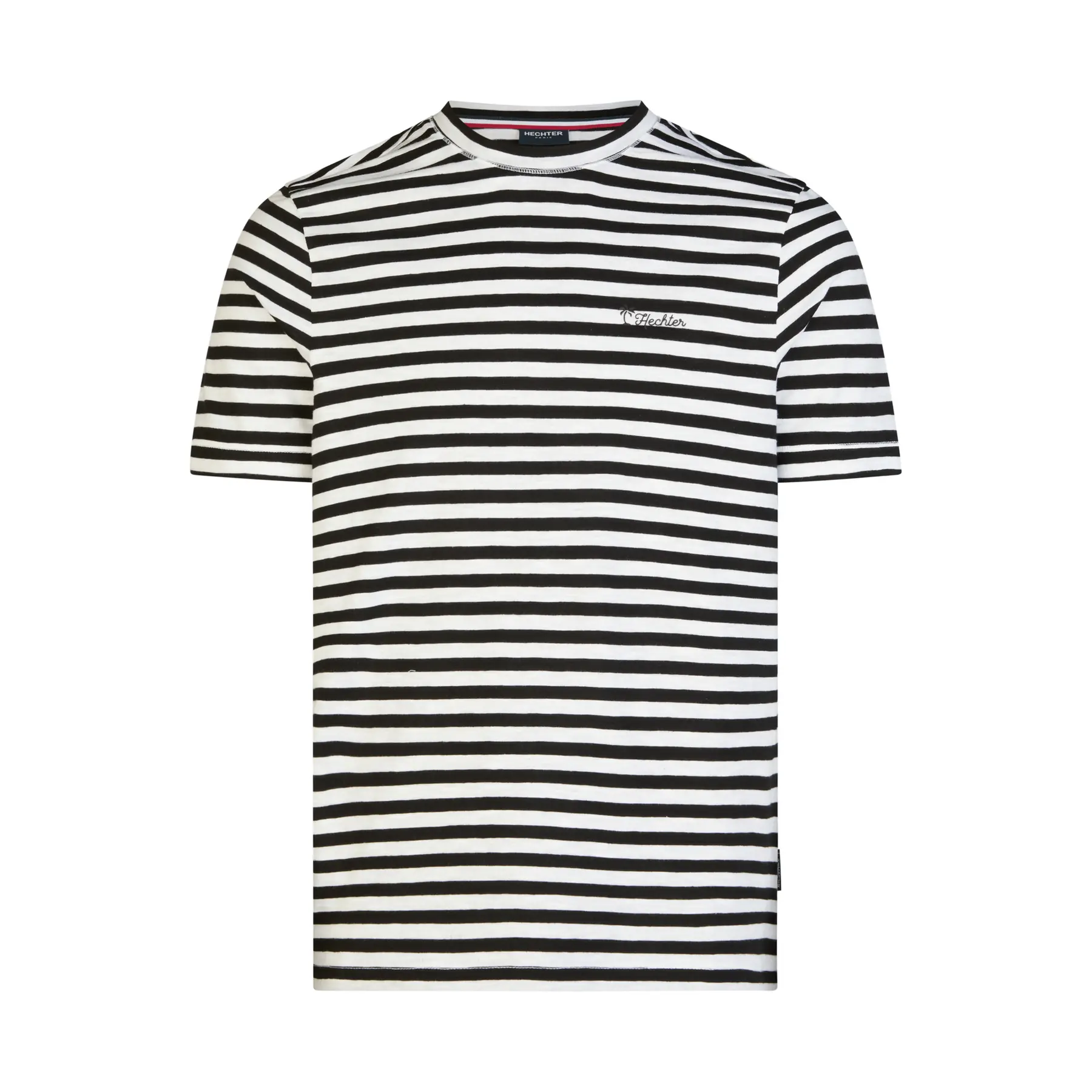T-shirt van eenvoudige jersey met vlamstructuur Hechter