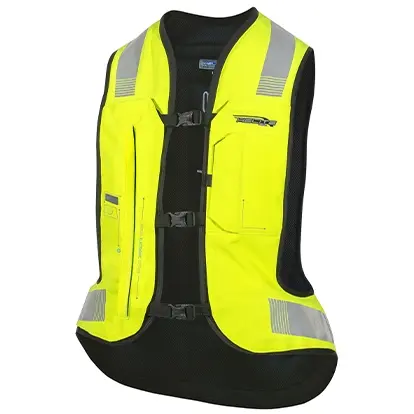 Helite Gilet Airbag Moto Helite E Turtle 2 Hi Vis Molex