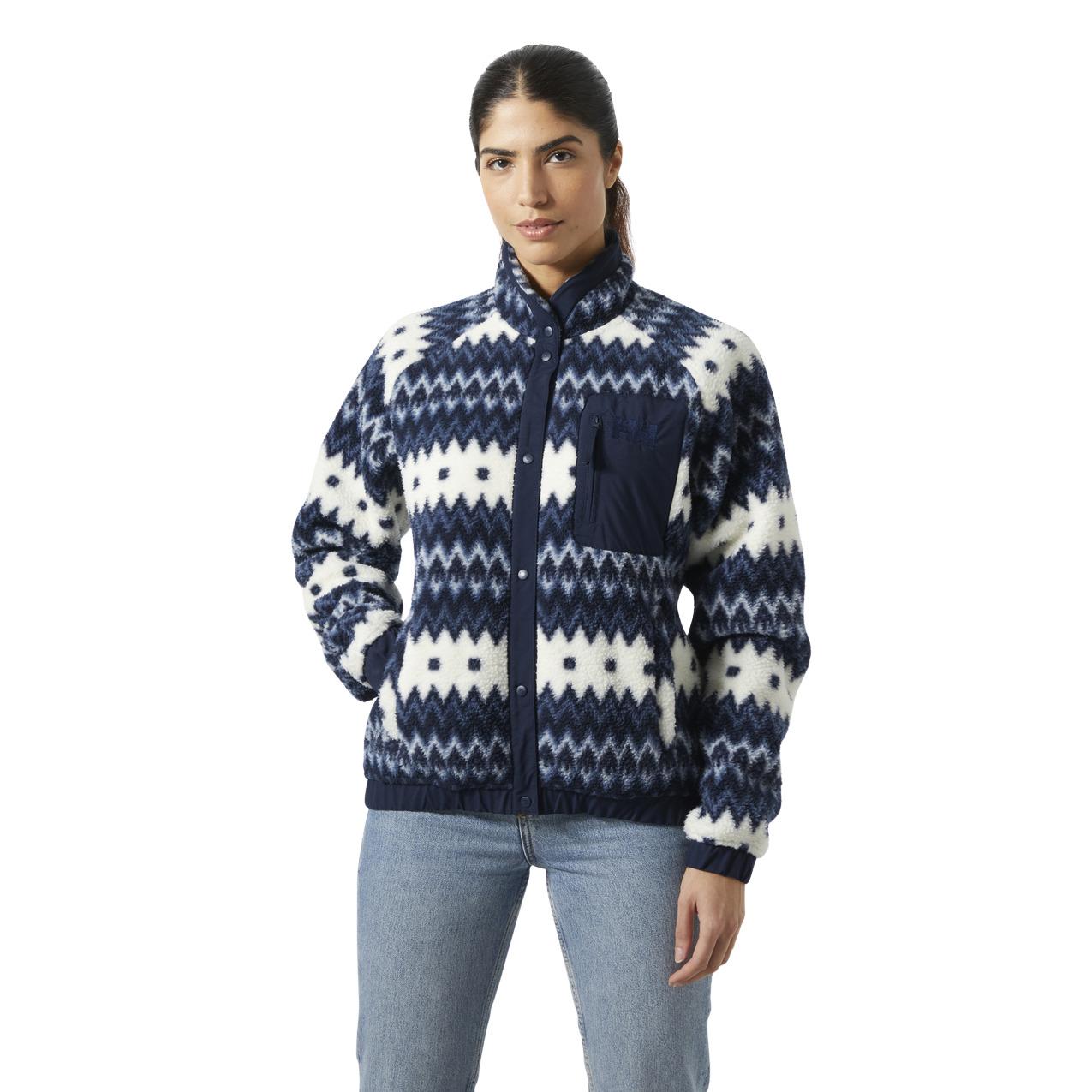 7042040111172 - Pullover Damen Imperial Printed Pile Snap