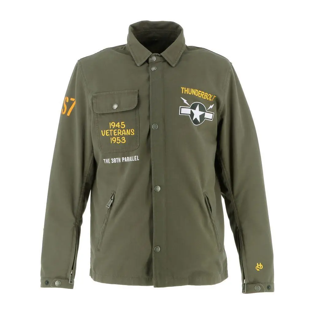 Motorrad-Shirt aus Baumwollgewebe Helstons Patriot