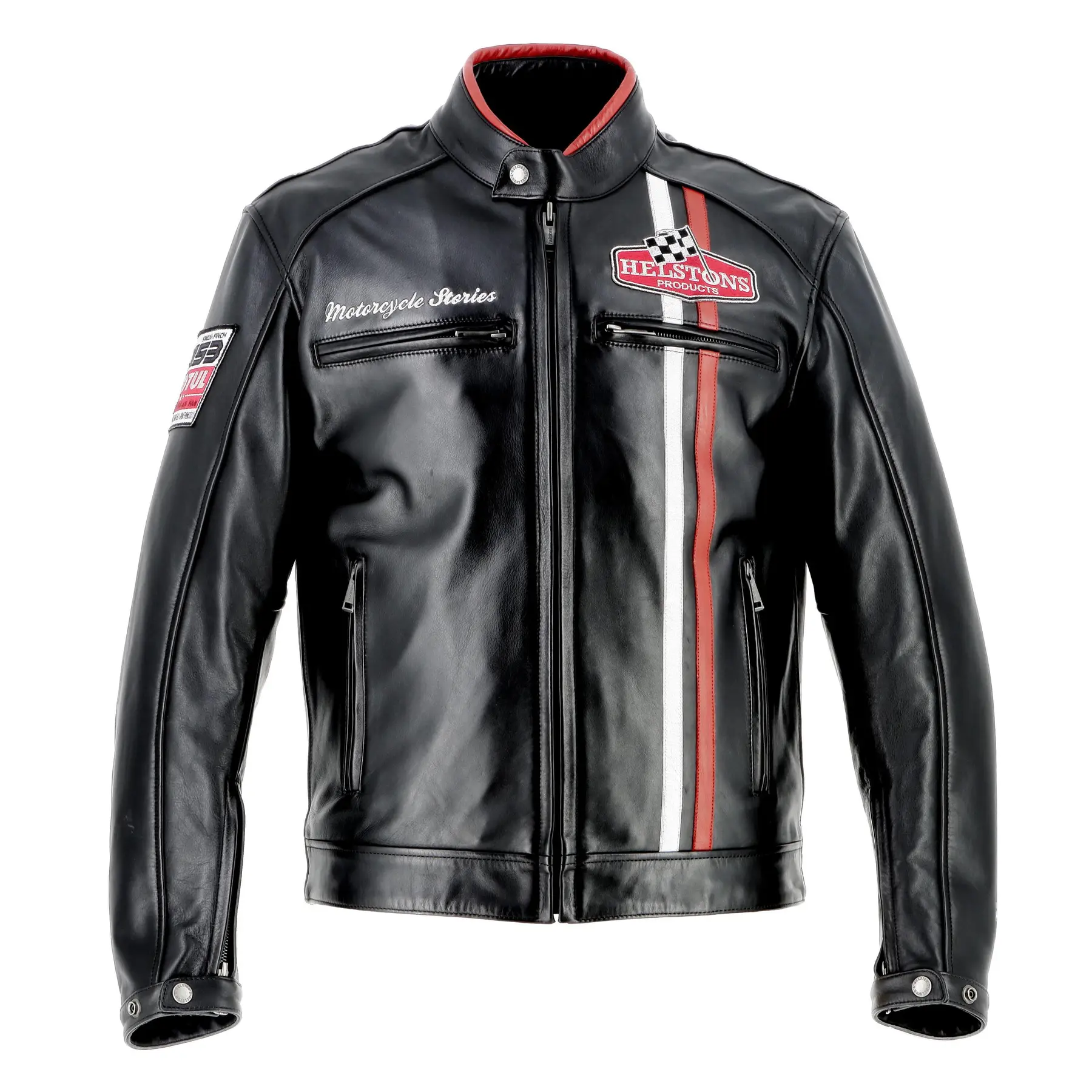 Motorrad-Lederjacke Helstons Jay Motul