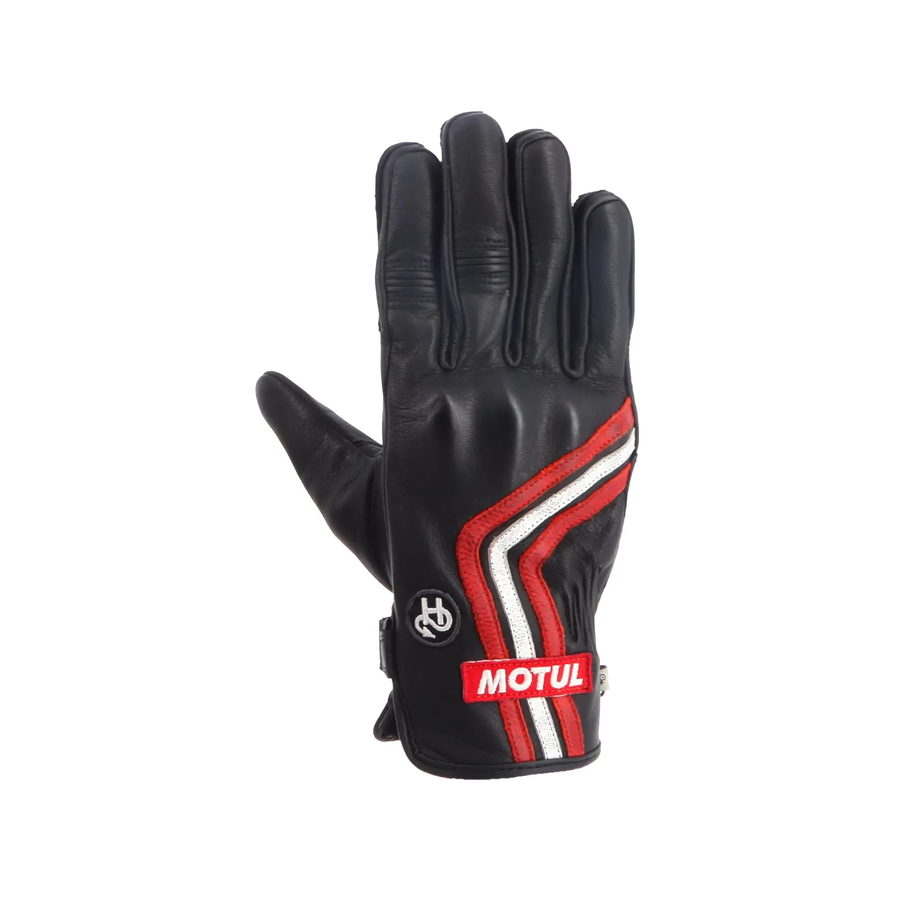 Leder Motorrad-Handschuhe für den Sommer Helstons Motul Petrol