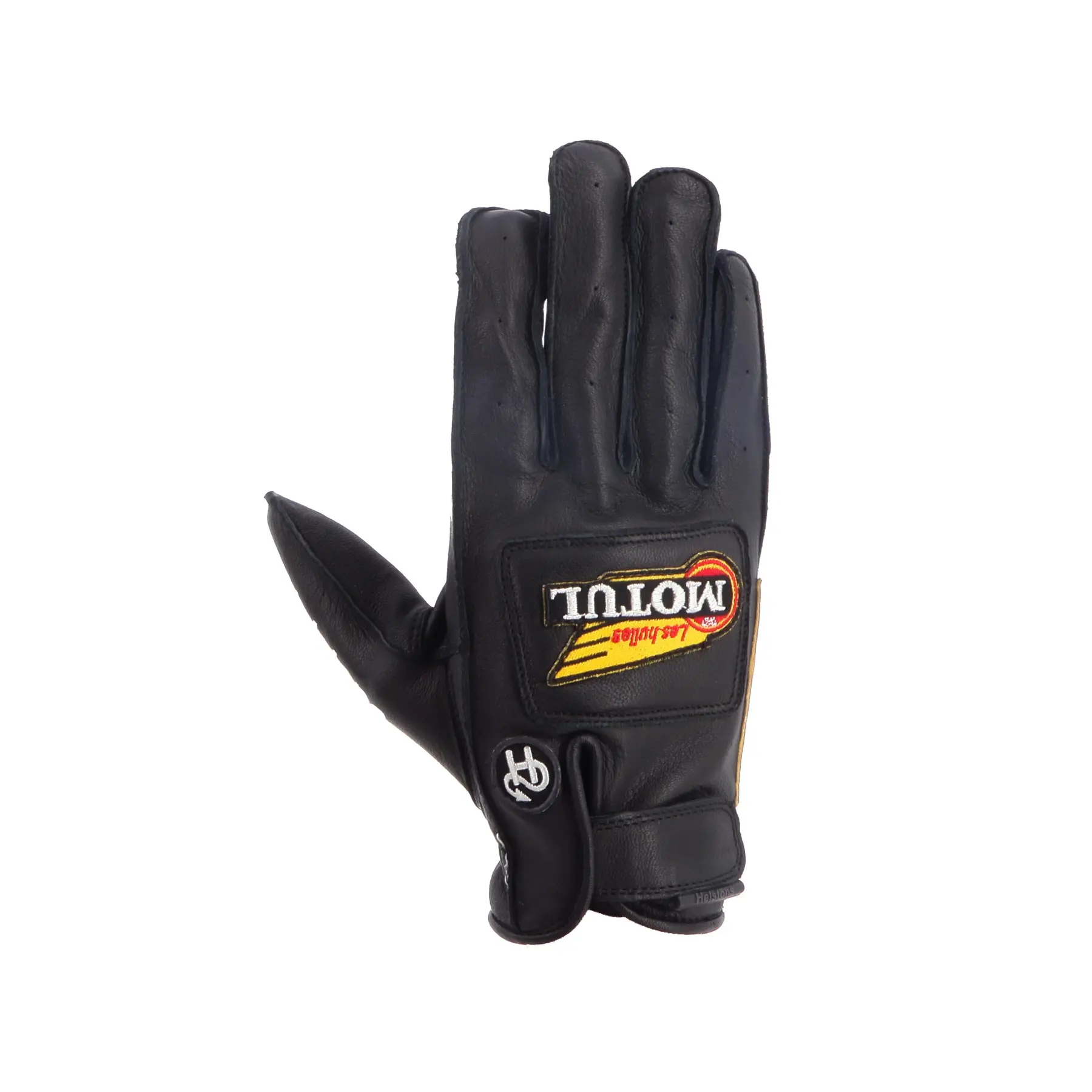 Leder Motorrad-Handschuhe für den Sommer Helstons Motul Oil