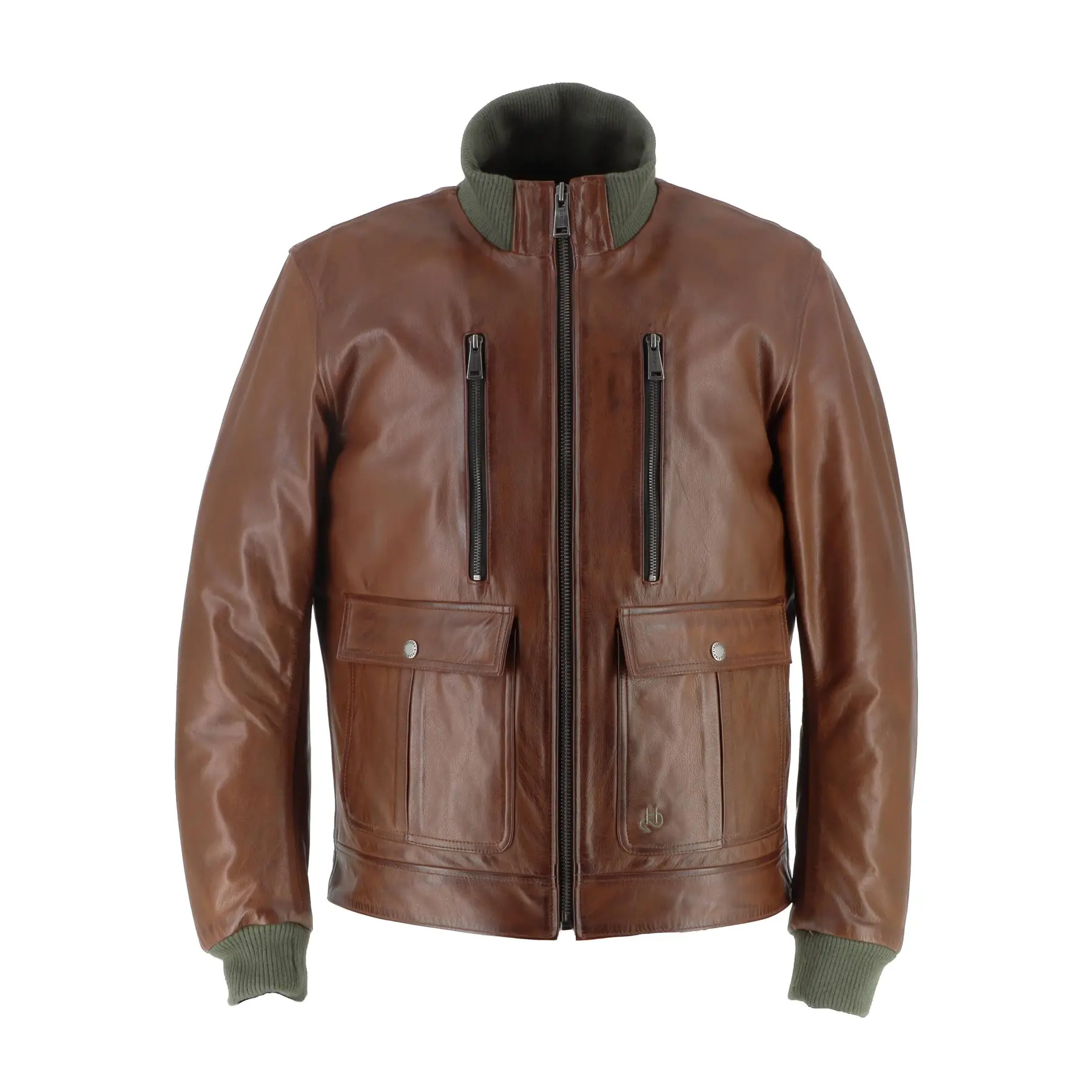 Motorrad-Lederjacke Helstons Downtown