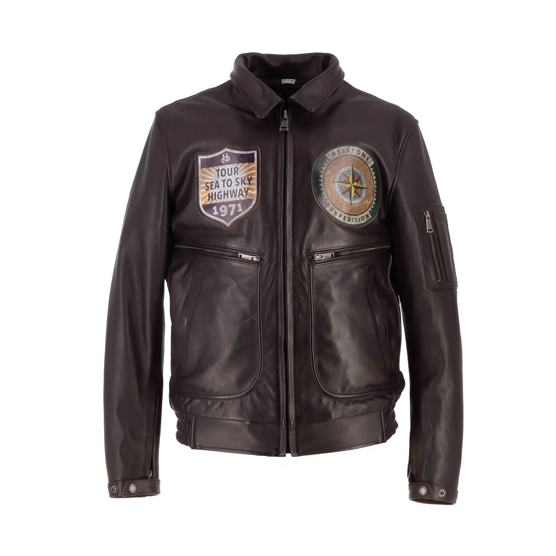 Motorrad-Lederjacke Helstons Jet Force