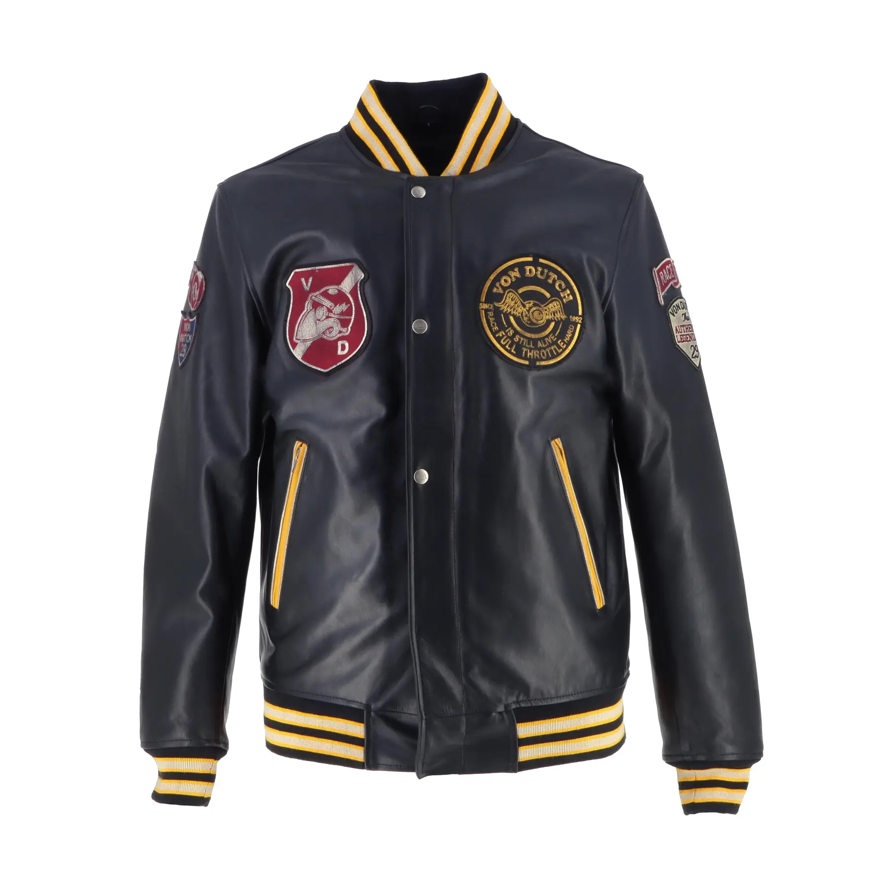 Motorrad-Lederjacke Helstons VD - Collegian