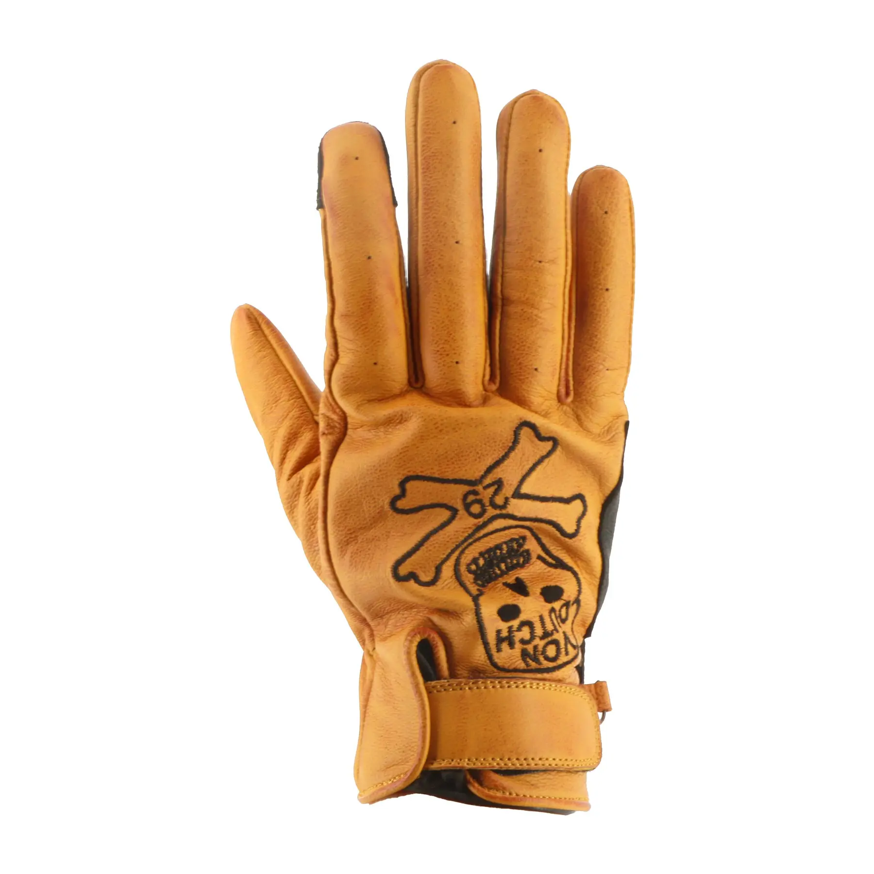 Motorradhandschuhe Mittelsaison Leder Helstons VD - Bones