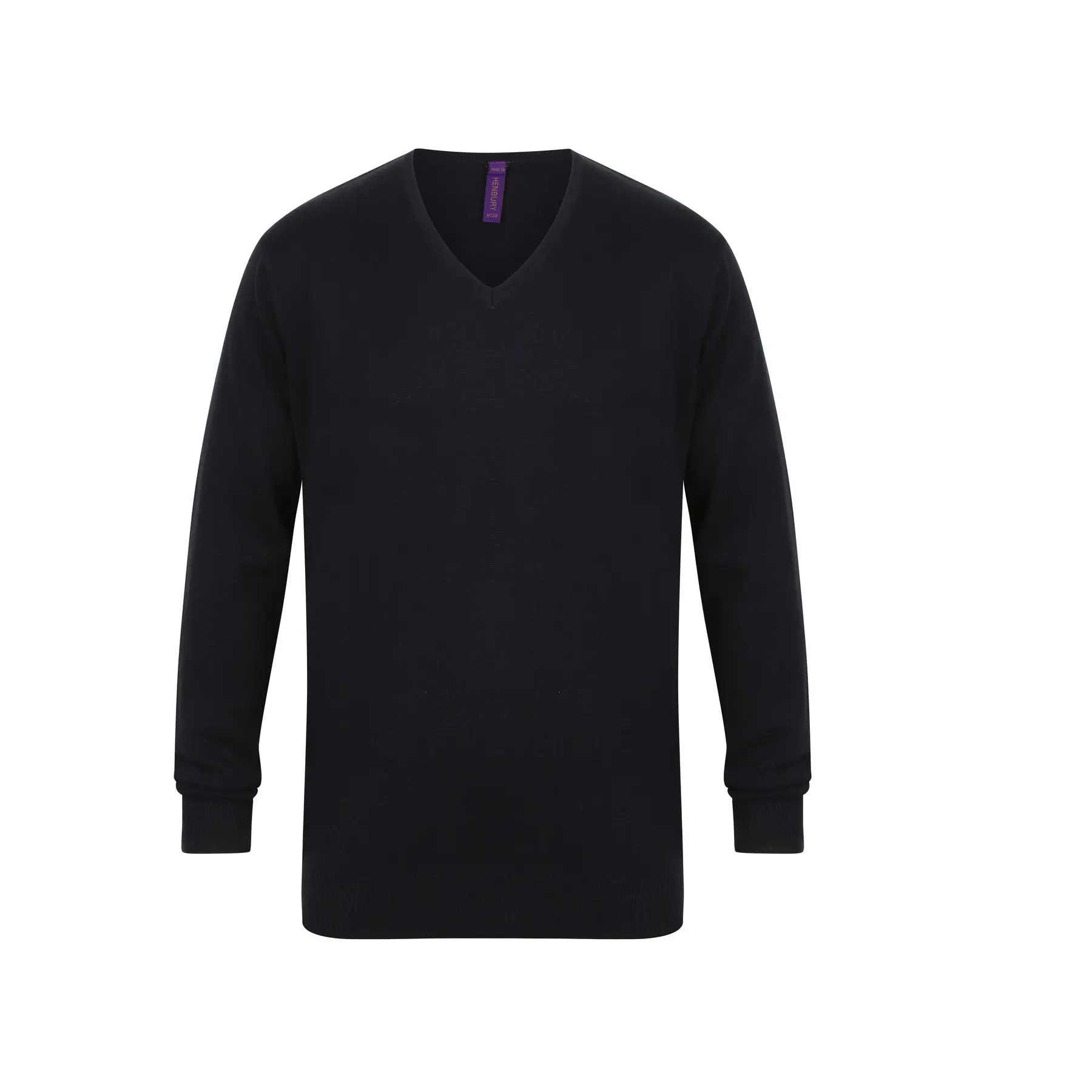 Henbury Men's Bleu Pull Col V
