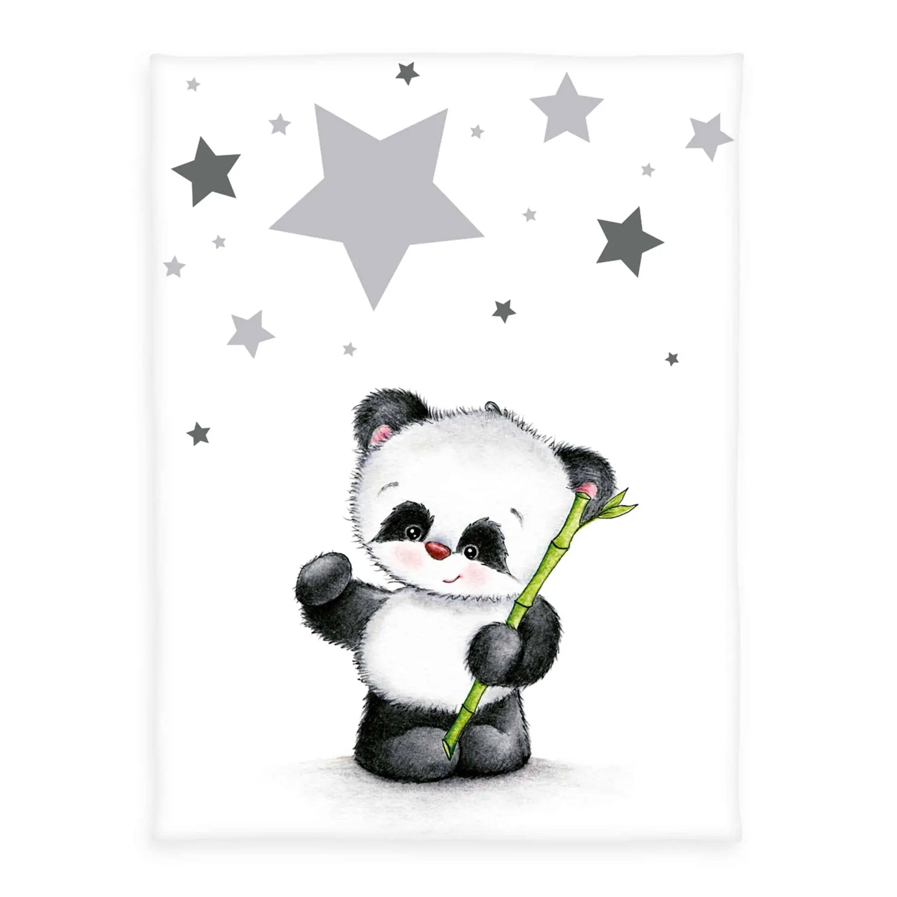 Mikrofaser-Fleece-Decke Herding Panda