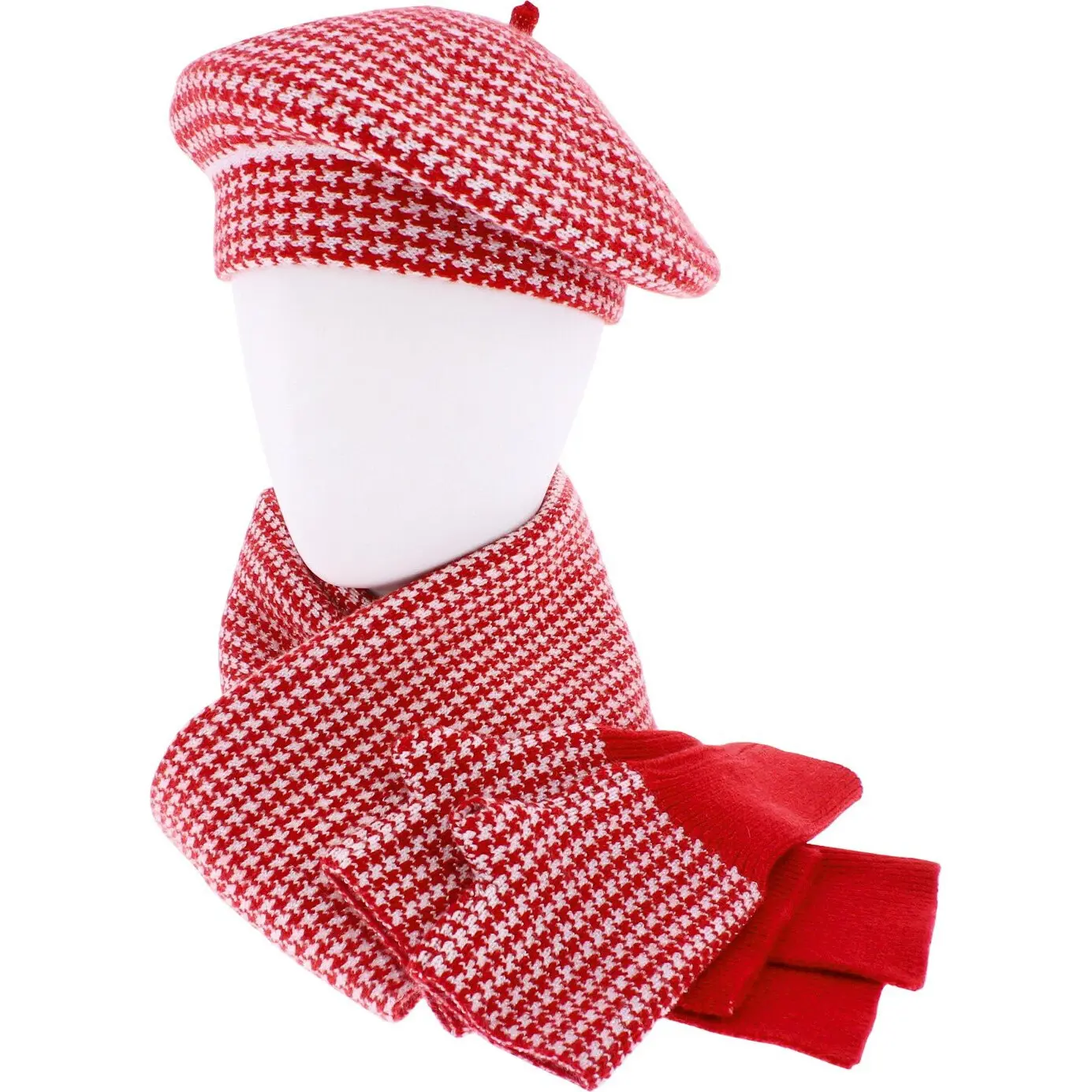 Dames Beret en Sjaal Set Herman Belgium Janice