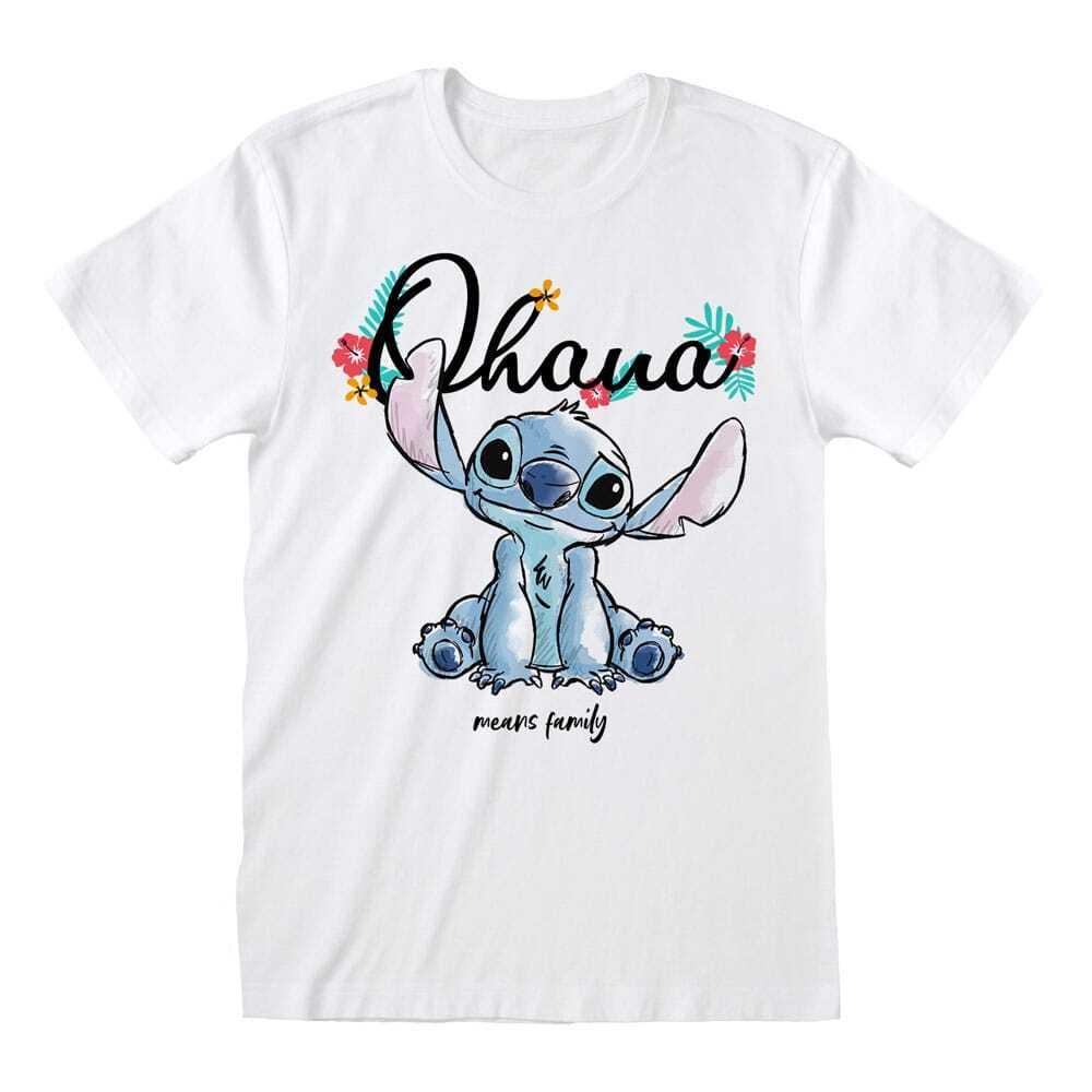 5056688589202 - T-Shirt Lilo & Stitch Ohana Means Family
