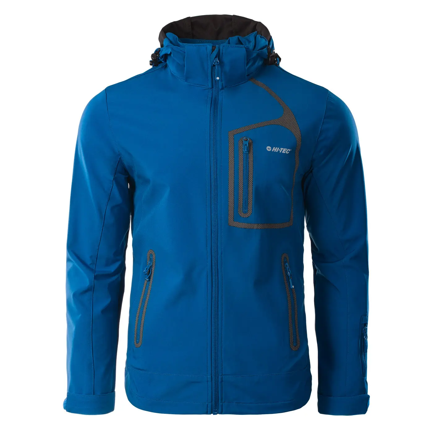 Hi-Tec Men's Bleu Softshell Hooded Jacket Nils