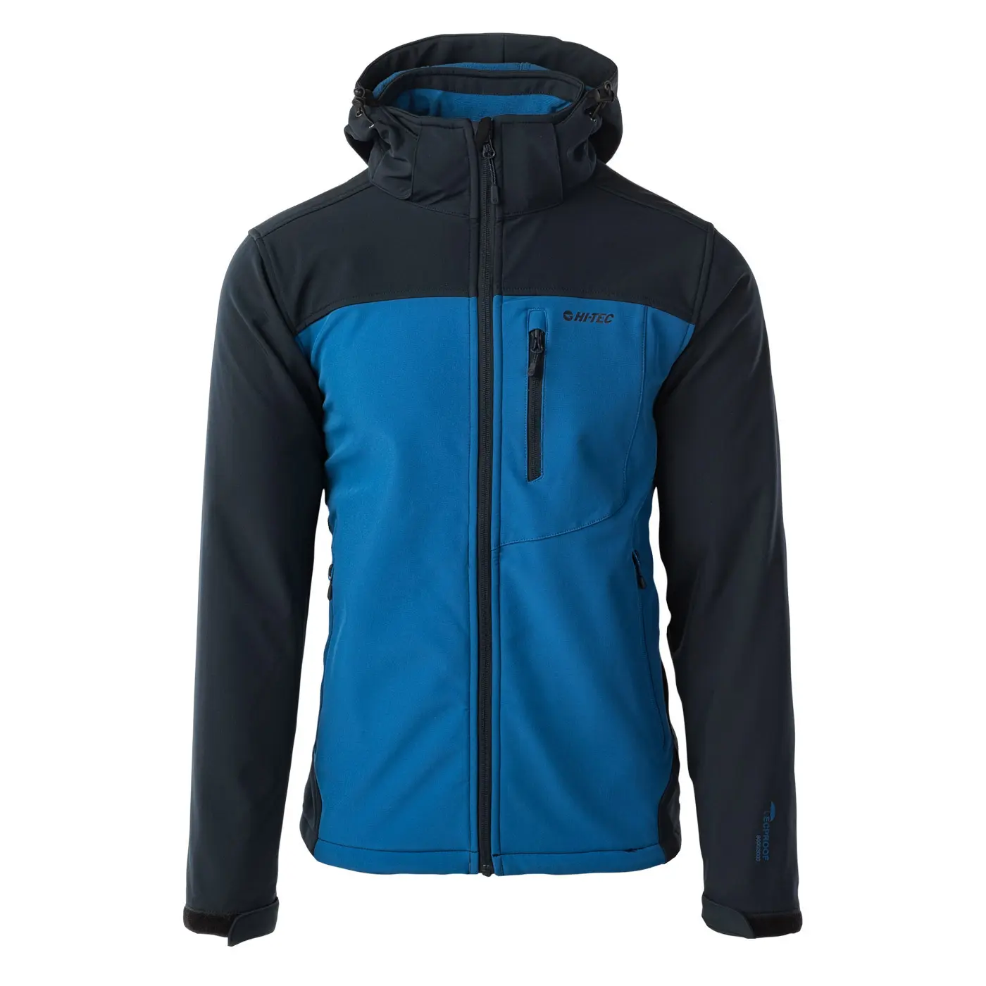 Hi-Tec Men's Bleu Softshell Hooded Jacket Mans