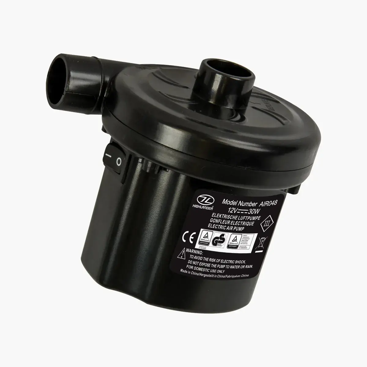 Highlander Unisex Noir Electric Air Pump Whirlwind