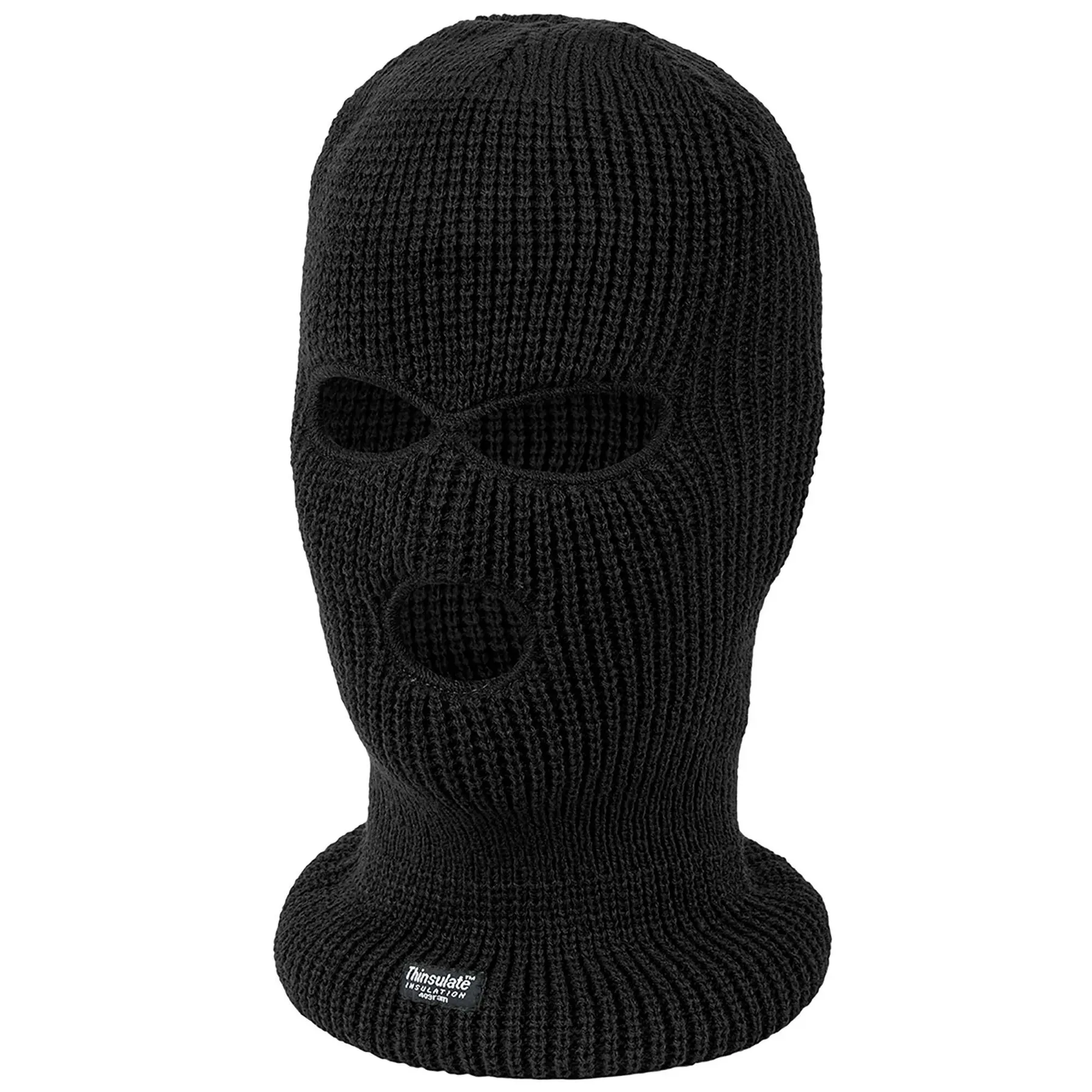 Highlander Unisex Noir Triple Hole Balaclava Thinsulate