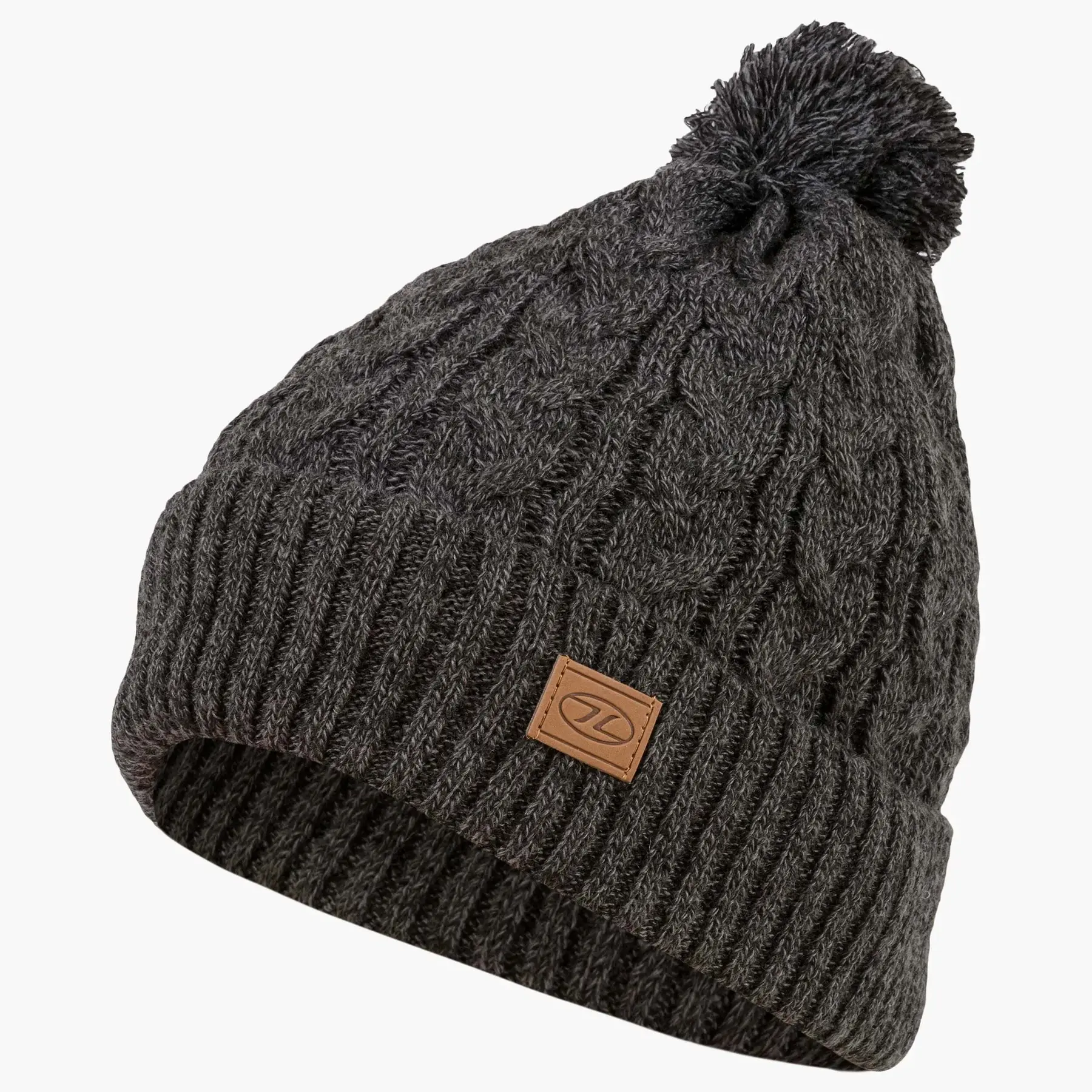 Highlander Unisex Gris Beanie Beira Lined Bobble