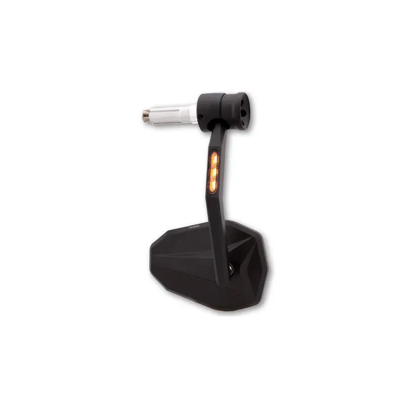 Motorrad-Lenkerendenspiegel mit Led-Blinker/Positionslicht Highsider Victory Rimt