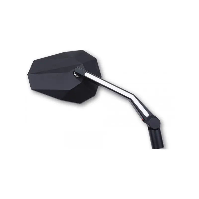 Spiegelpaar mit LED-Frontlicht Highsider Stealth -X3