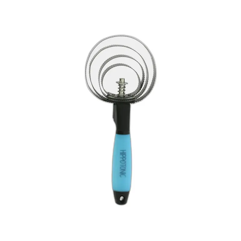 Hippotonic Bleu Round Metal Curry Comb Gel