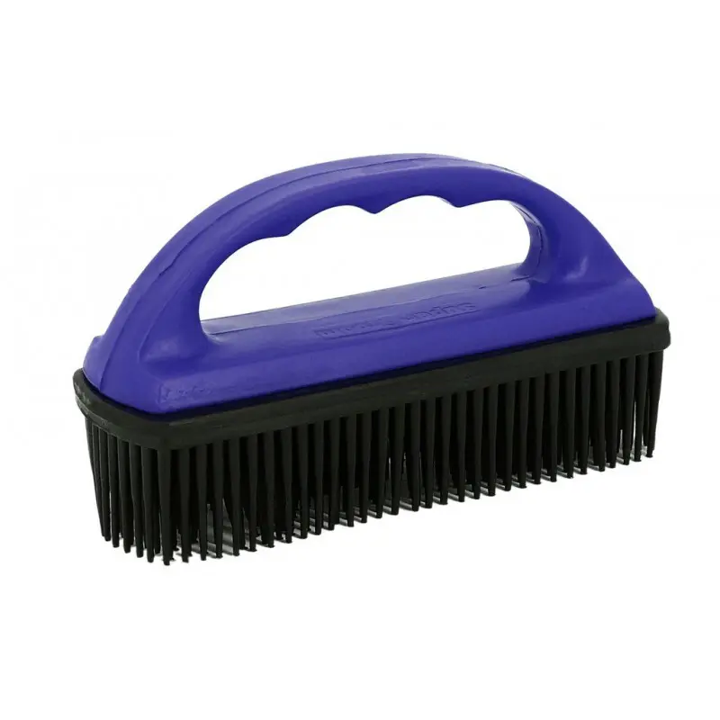 Hippotonic Bleu Rubber Riding Brush For Carpets
