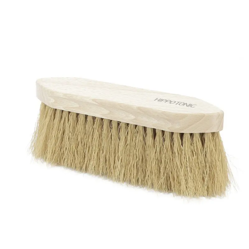 Hippotonic Marron Riding Brush - Short Bristles Navette