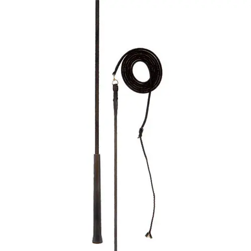Chambrière équitation avec balance nylon Hispano Hipica