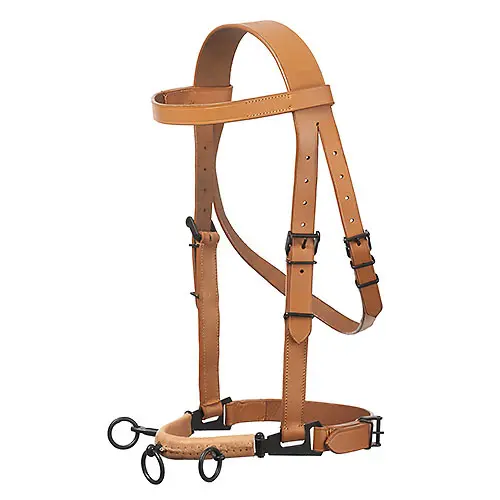 Bridon équitation en cuir Hispano Hipica