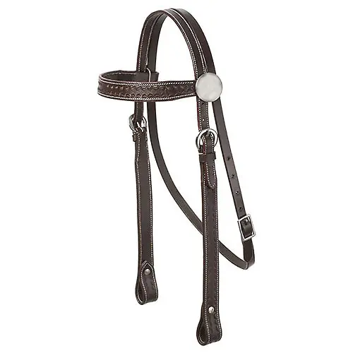 Bridon équitation en cuir Hispano Hipica
