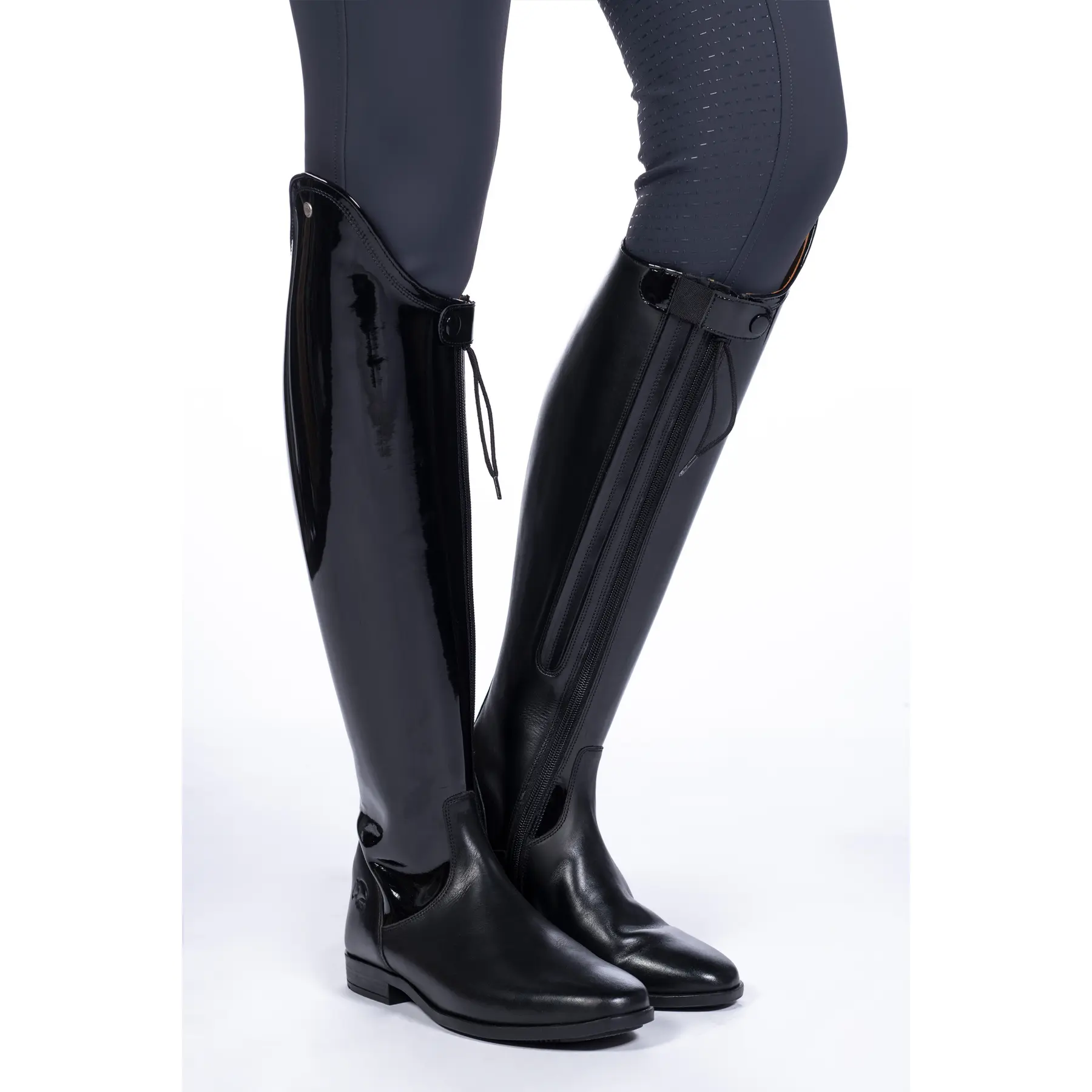 Bottes d'équitation en cuir femme HKM Lynette Regular/Extra Wide