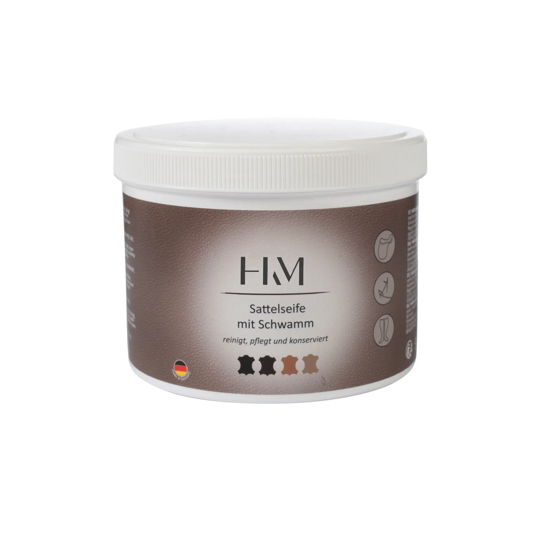 Savon pour selle avec éponge HKM