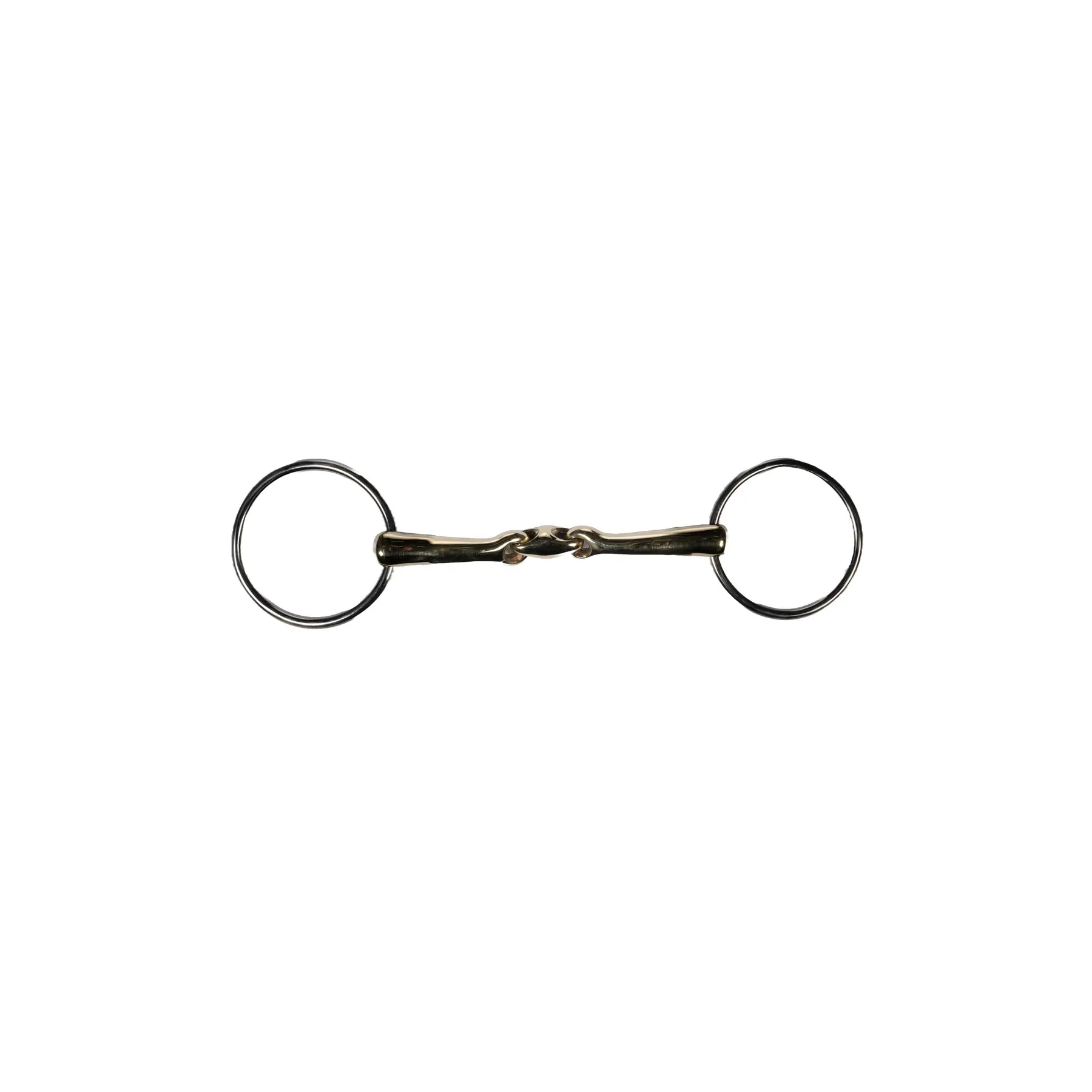 Mors double brisures pour cheval HKM Soft Contact 14 mm