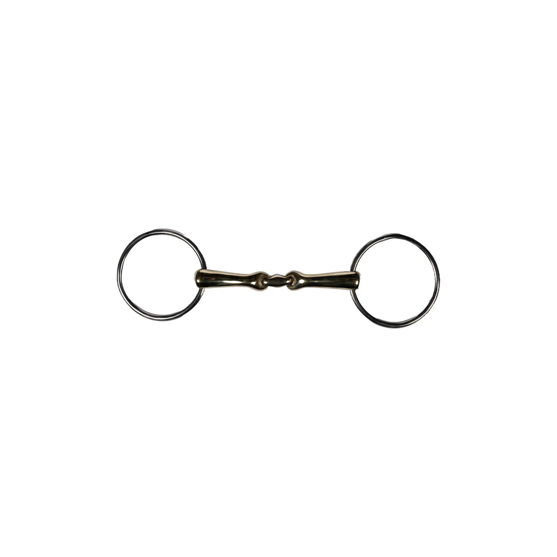 Mors double brisures pour cheval HKM High Curve 16 mm