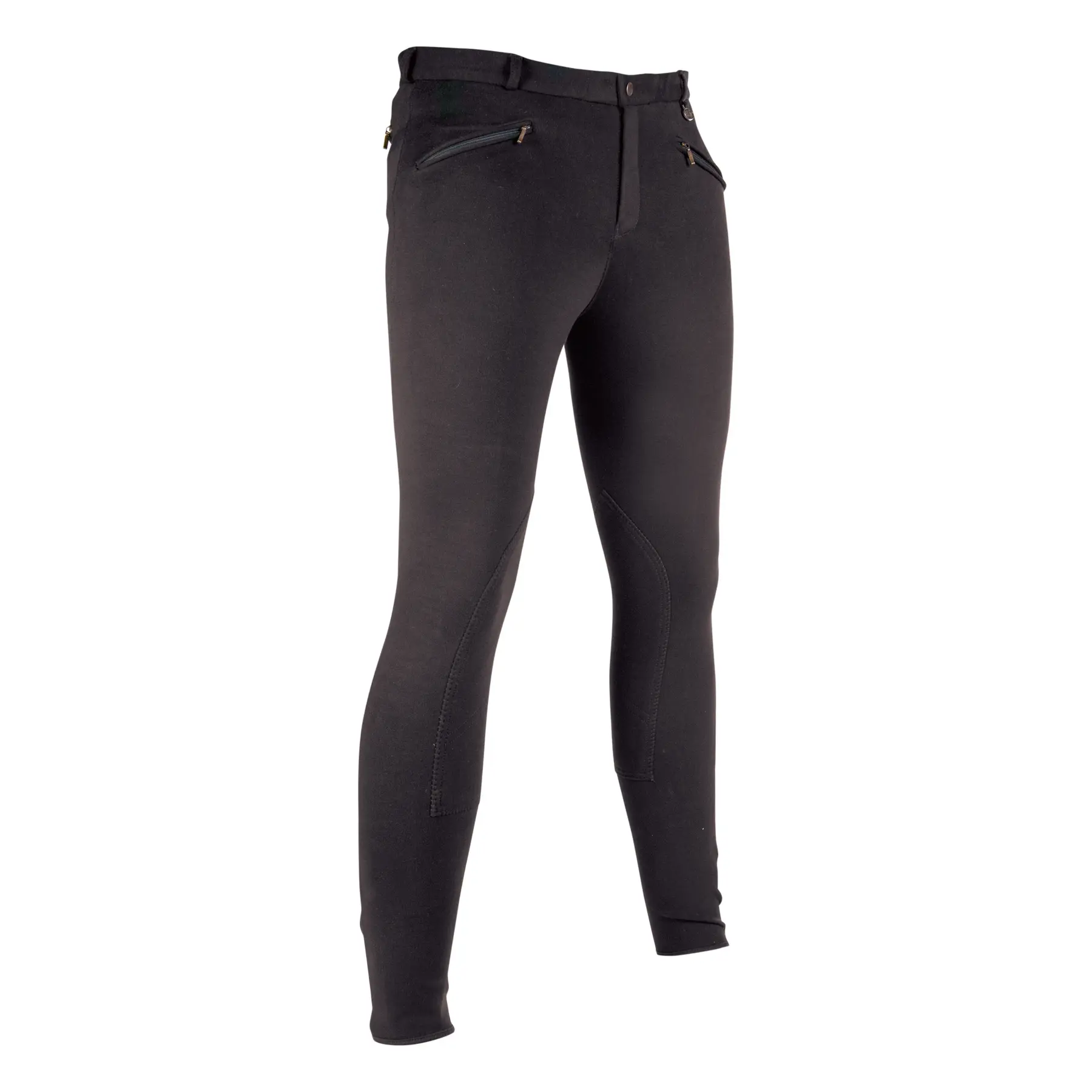 Hkm Noir Pantalón De Equitación Mid Grip Basic
