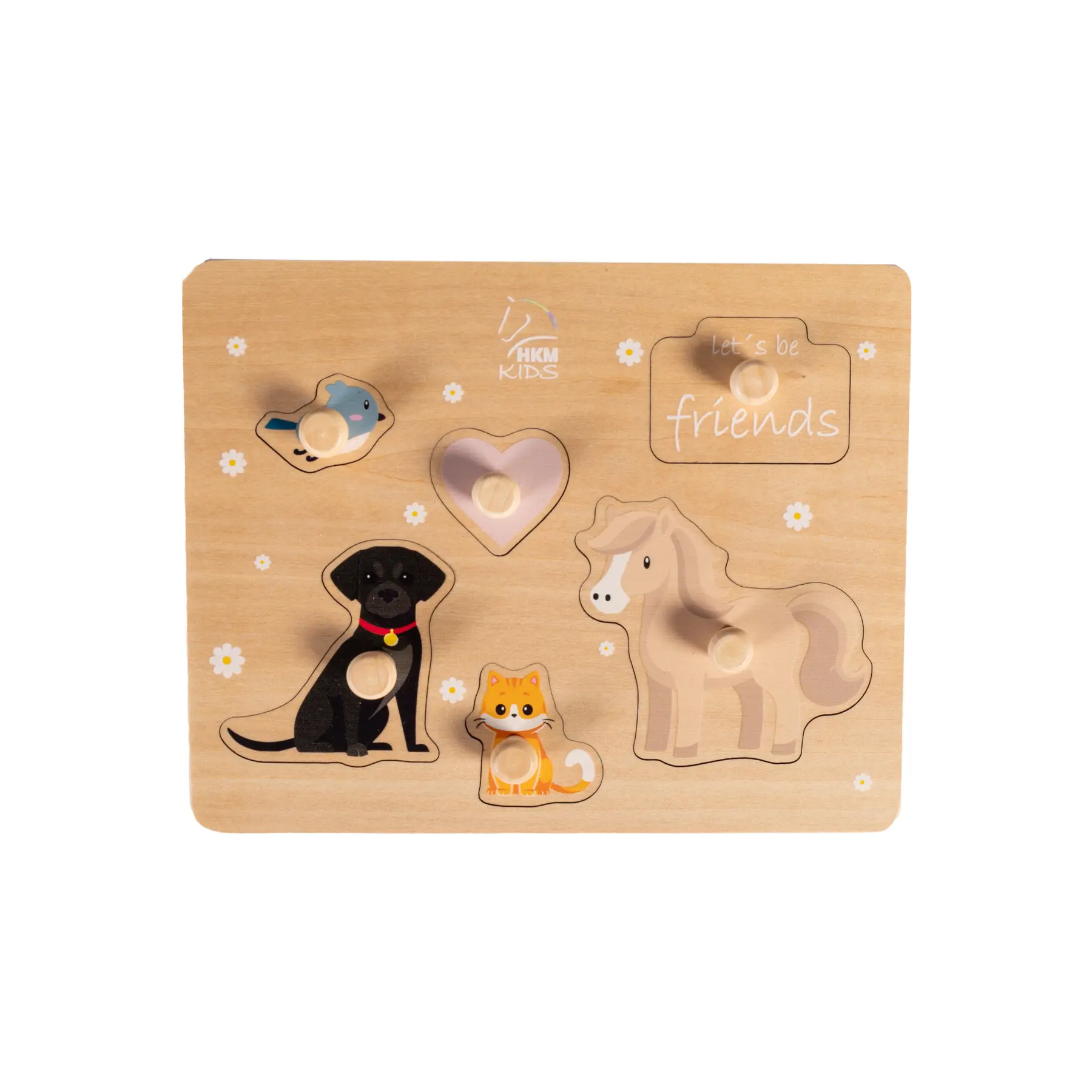 Puzzle en bois à boutons HKM Kids