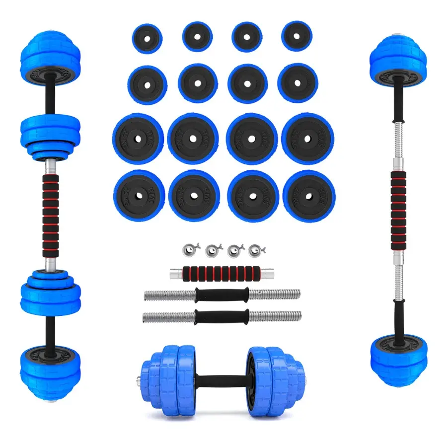 Hms Unisex Bleu Barbell And Dumbbell Set Sgg30bar