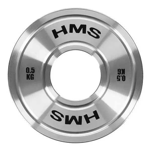 Hms Unisex Argenté Weightlifting Plate In Calibrated Steel Tos05 Olimpijski