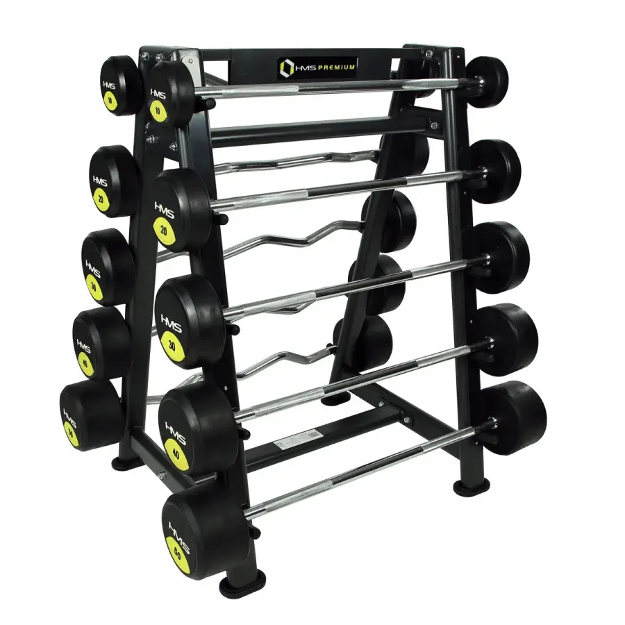 Hms Unisex Noir Bodybuilding Bar Support Str05 Premium