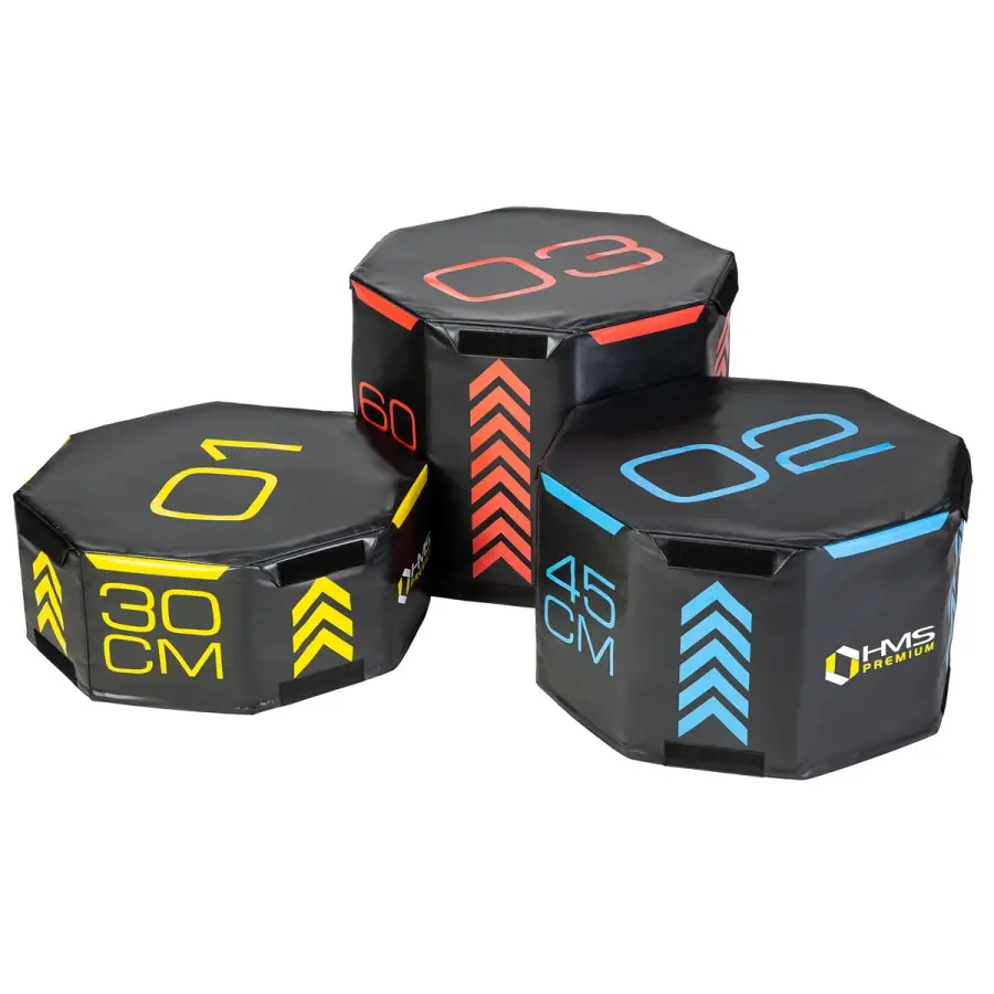 Hms Unisex Noir Soft Octagon Plyometric Box Pyobs01 Premium (X3)