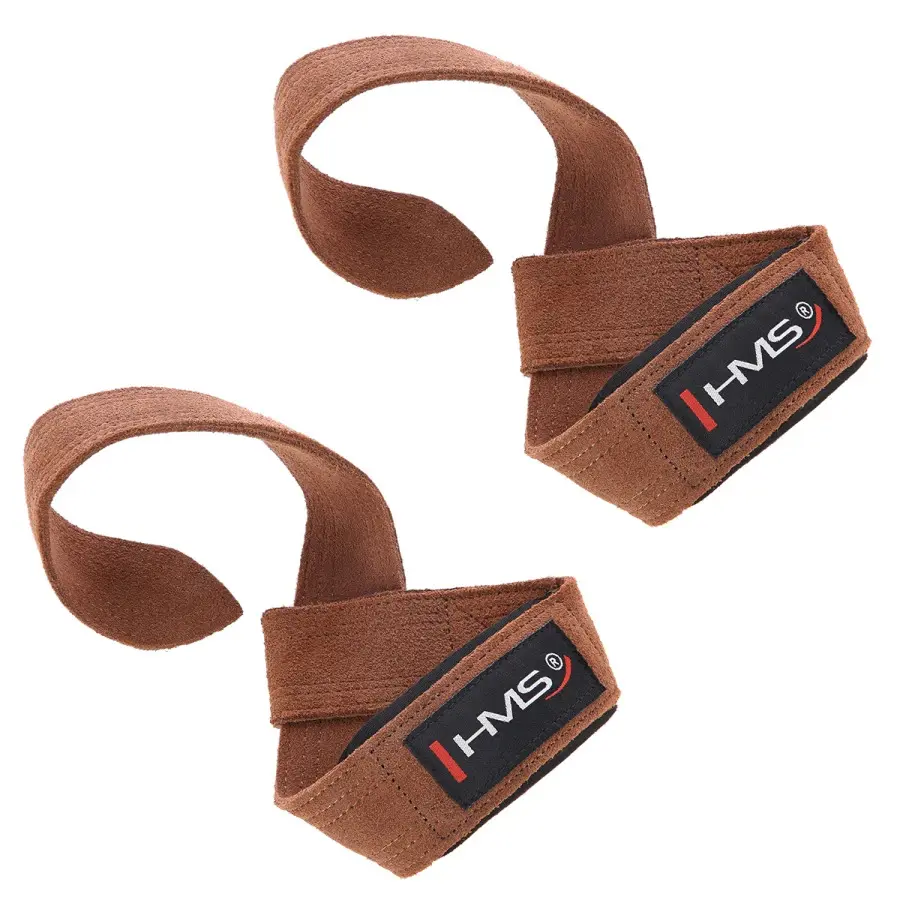 Hms Unisex Marron Leather Weightlifting Strap F4435
