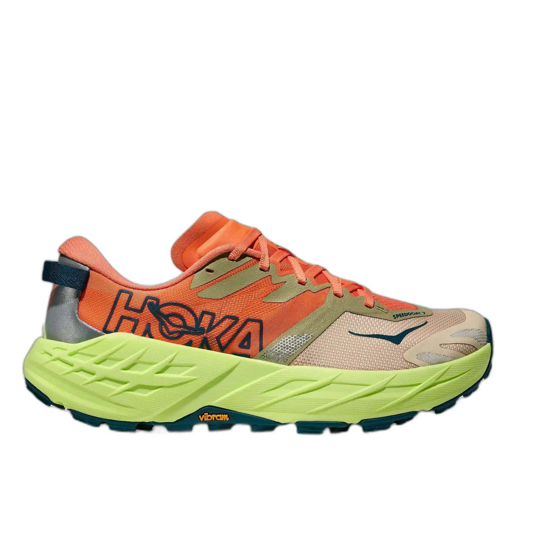 Hoka Women's Orange Trail Running Shoes Speedgoat 7
