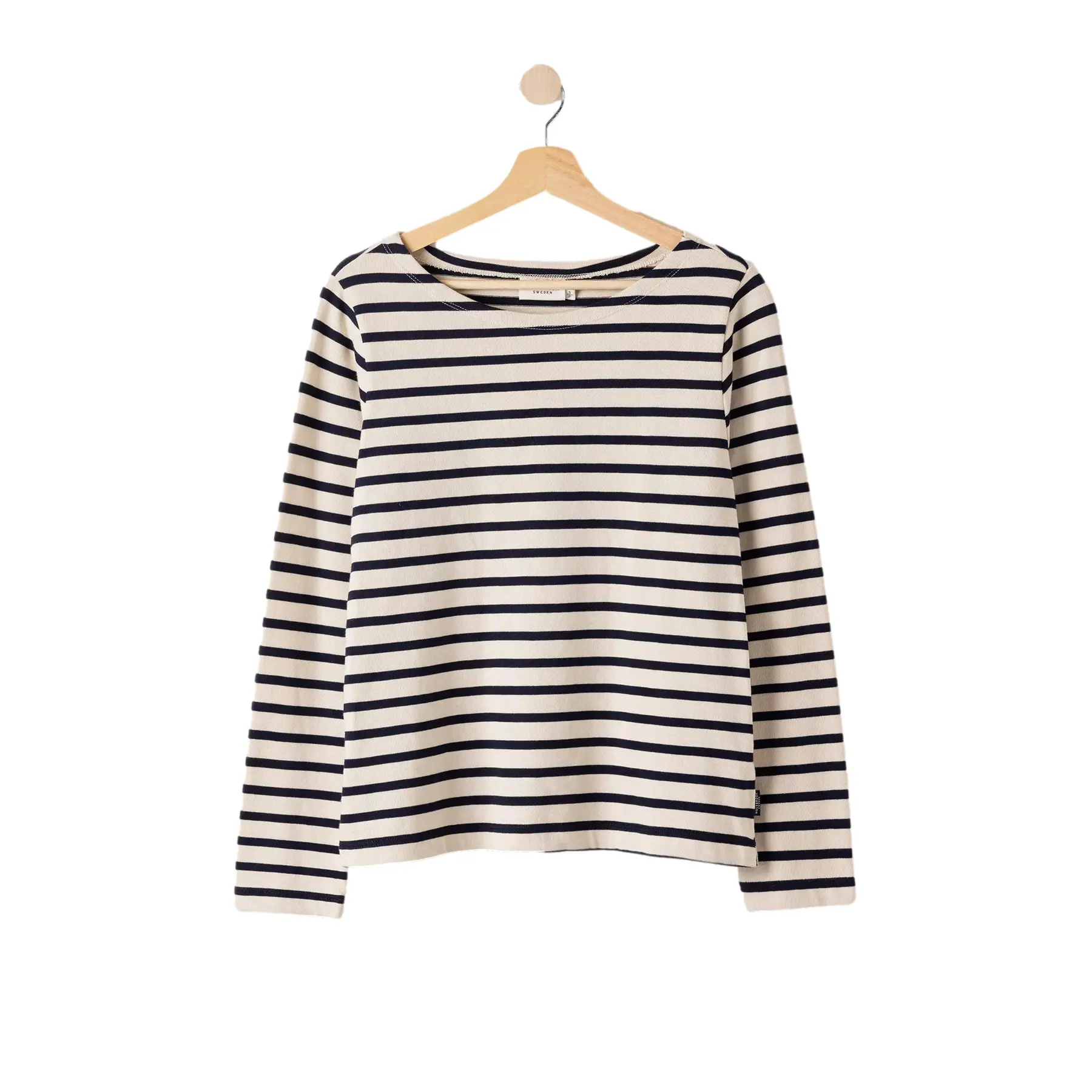 Image of Gestreifter Pullover, Damen Holebrook Engla Boatneck
