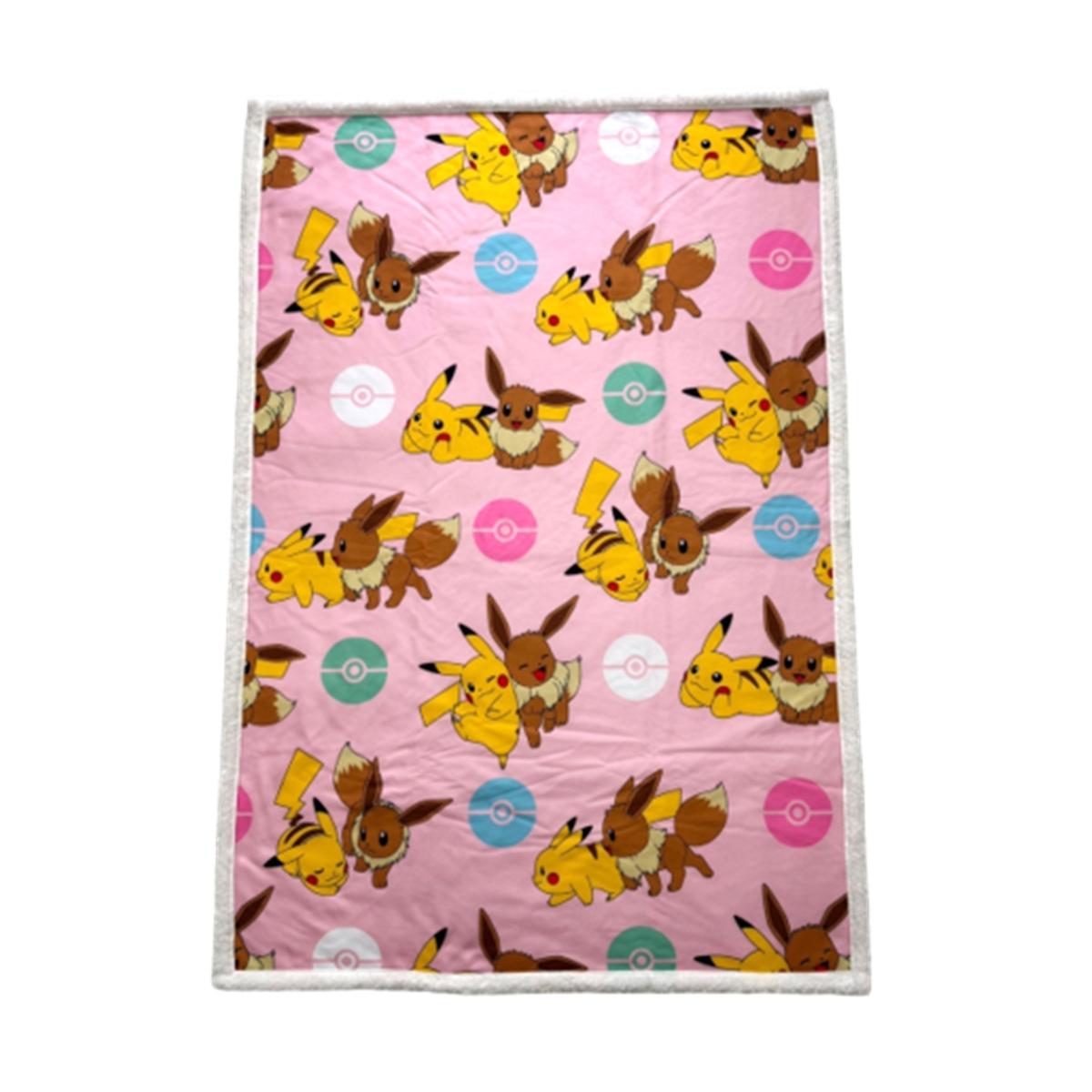 3700043316973 - Sherpa-Plaid Pokemon Pikachu Evoli Rotary