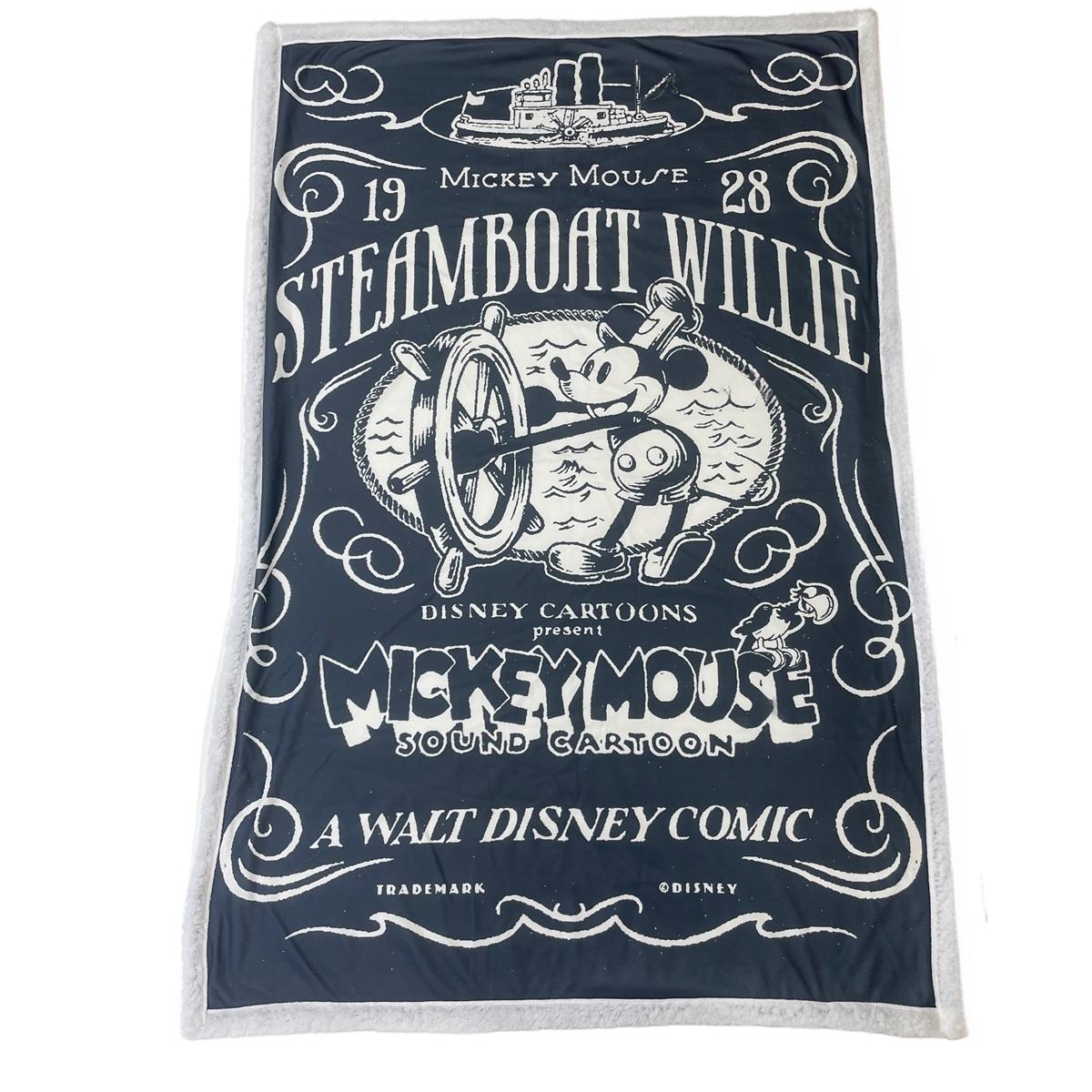3700043311268 - Sherpa-Decke für Kinder Mickey Mickey Steamboat