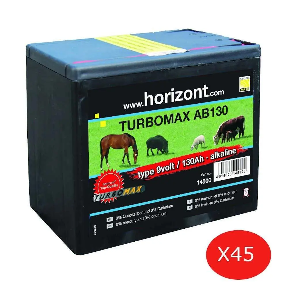 Comparer les prix de Pile Horizont Turbomax AB130 (x45)